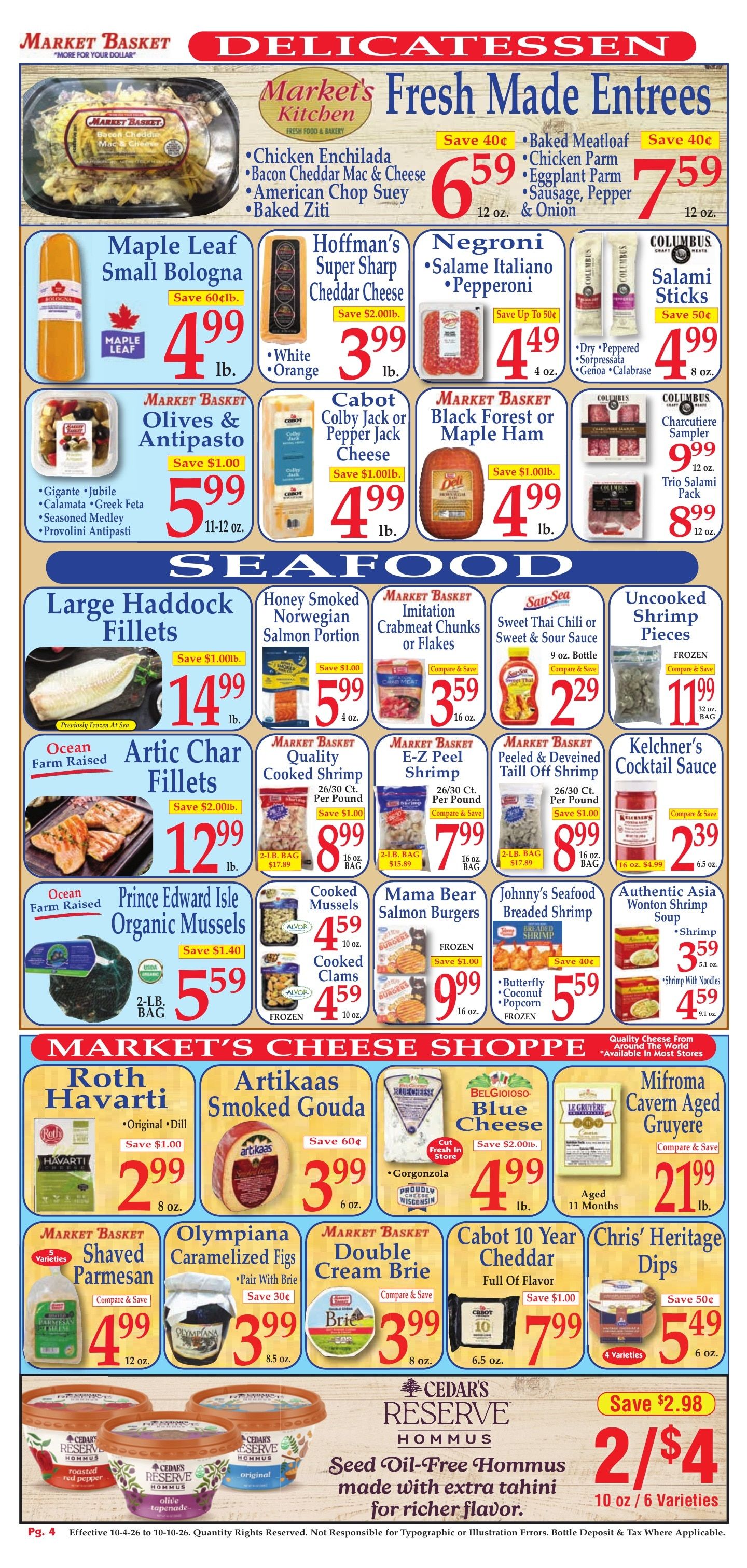 Market Basket (Iowa and other locations, LA) Weekly Ad October 4 - 10, 2026