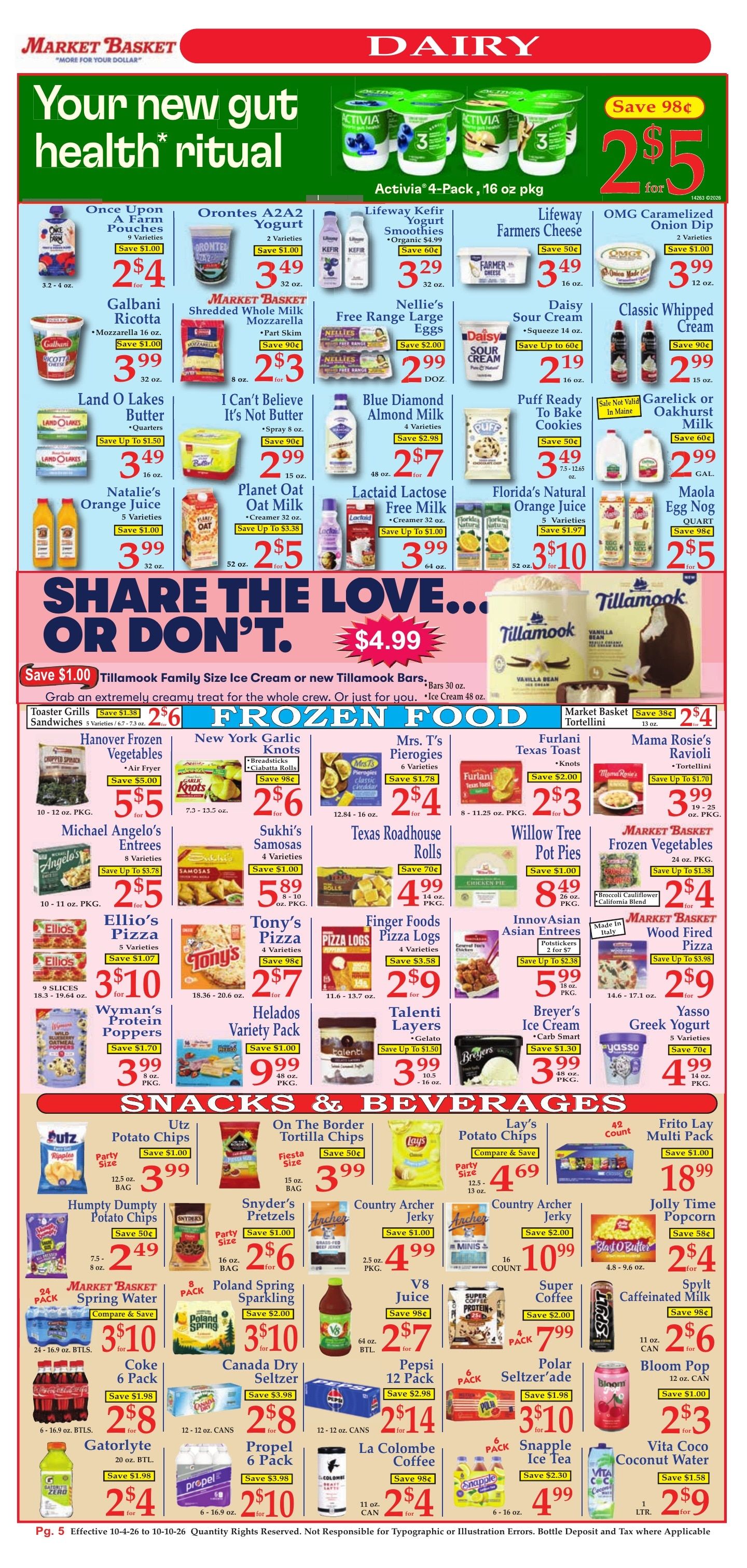 Market Basket (Iowa and other locations, LA) Weekly Ad October 4 - 10, 2026