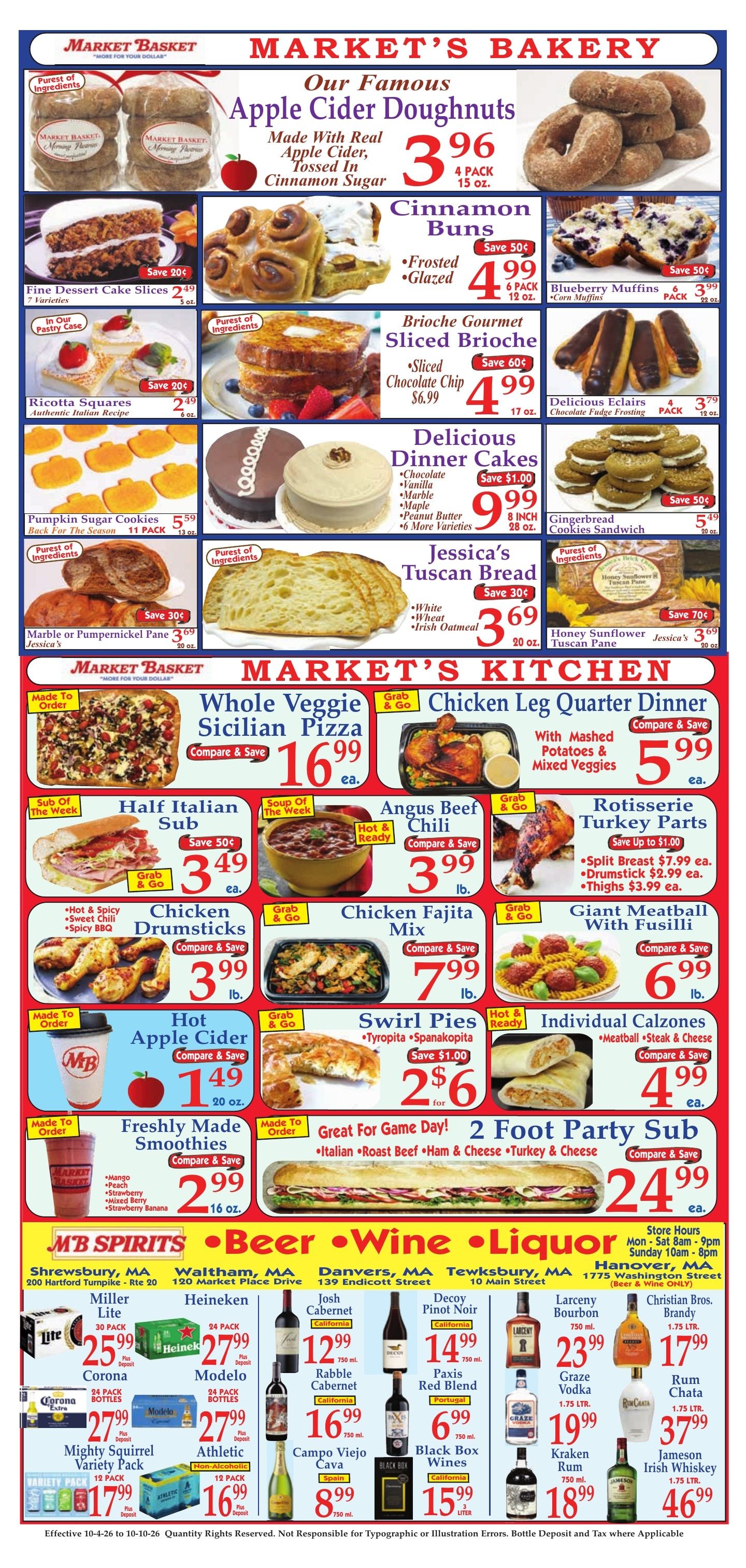 Market Basket (Iowa and other locations, LA) Weekly Ad October 4 - 10, 2026