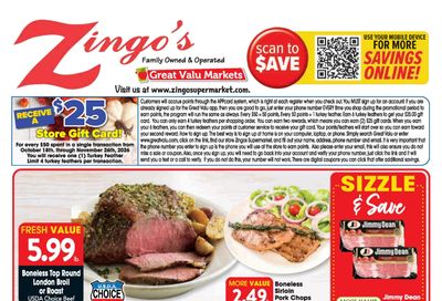 Zingo's Supermarket Weekly Ad October 11 - 17, 2026