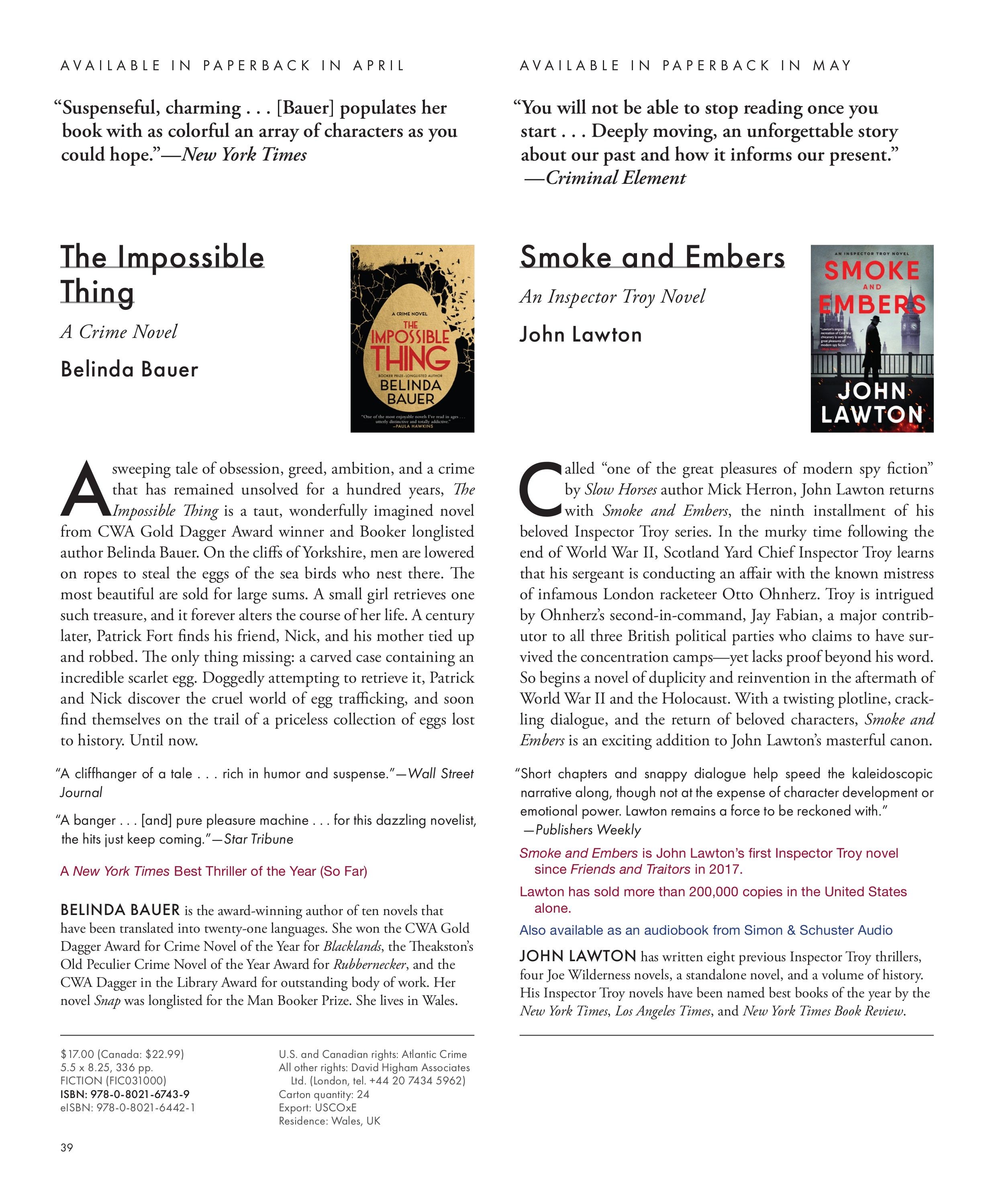 Grove Atlantic Spring Book Catalog Weekly Ad January 1 - December 31, 2026
