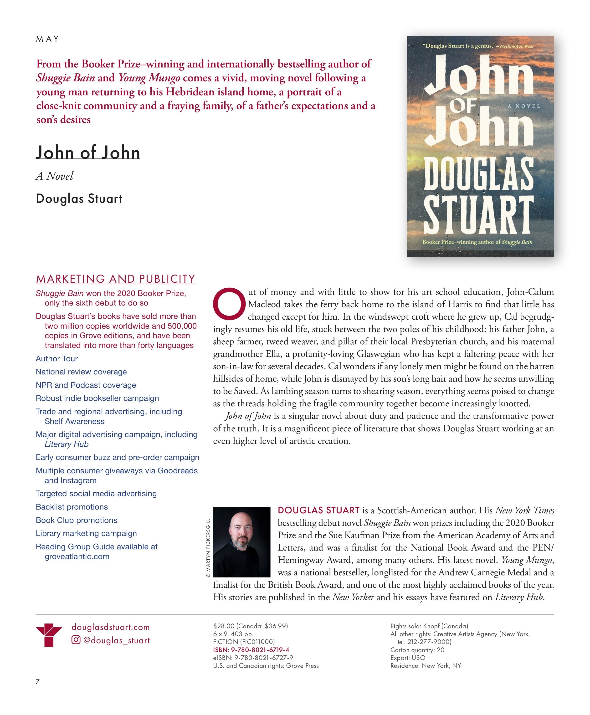 Grove Atlantic Spring Book Catalog Weekly Ad January 1 - December 31, 2026