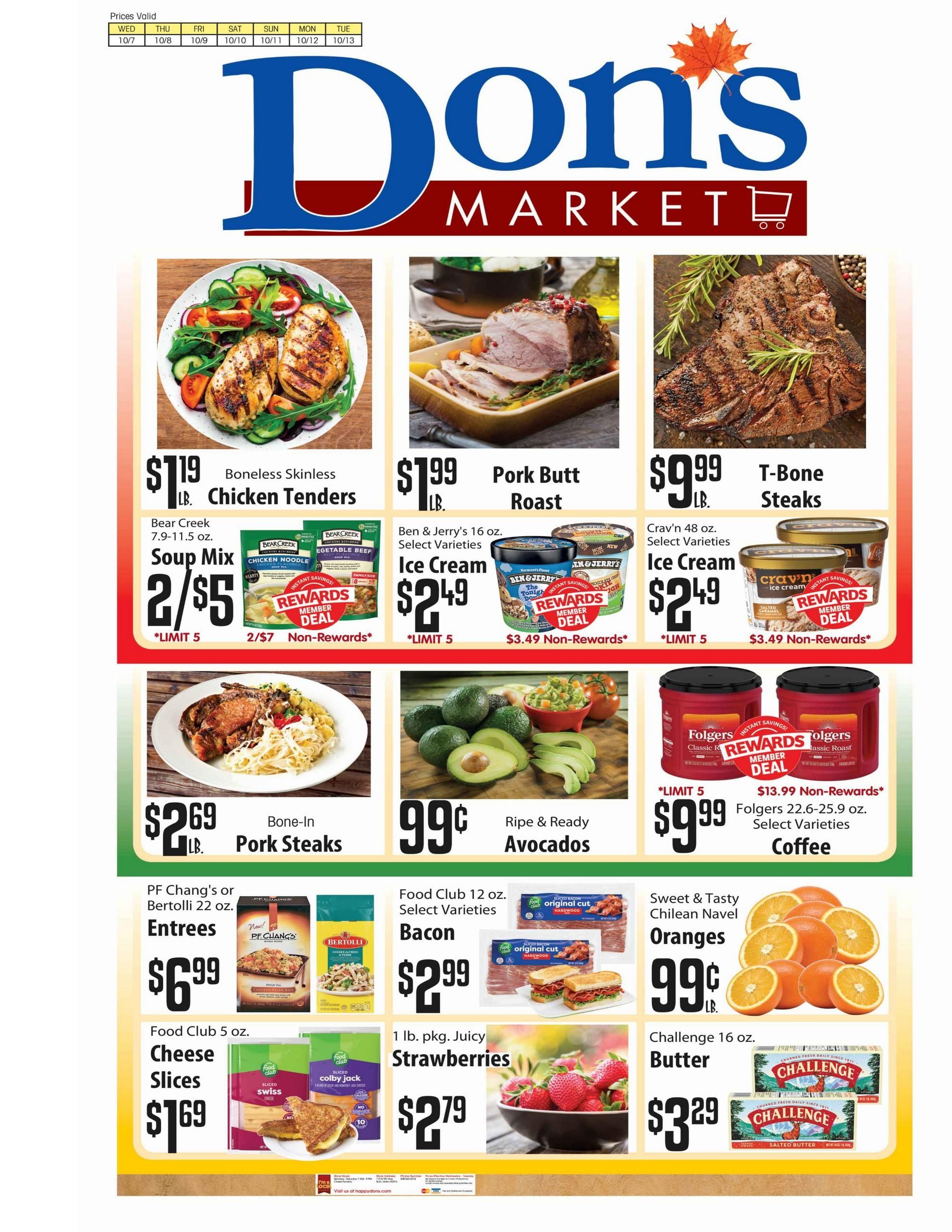 Don's Market Weekly Ad October 7 - 13, 2026