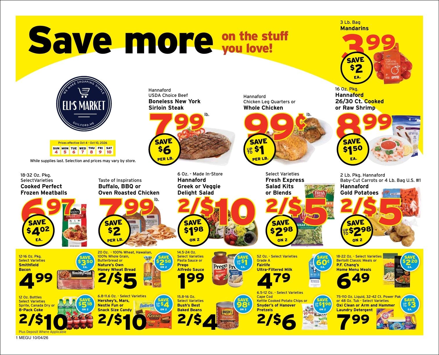 Eli's Market Weekly Ad October 4 - 10, 2026