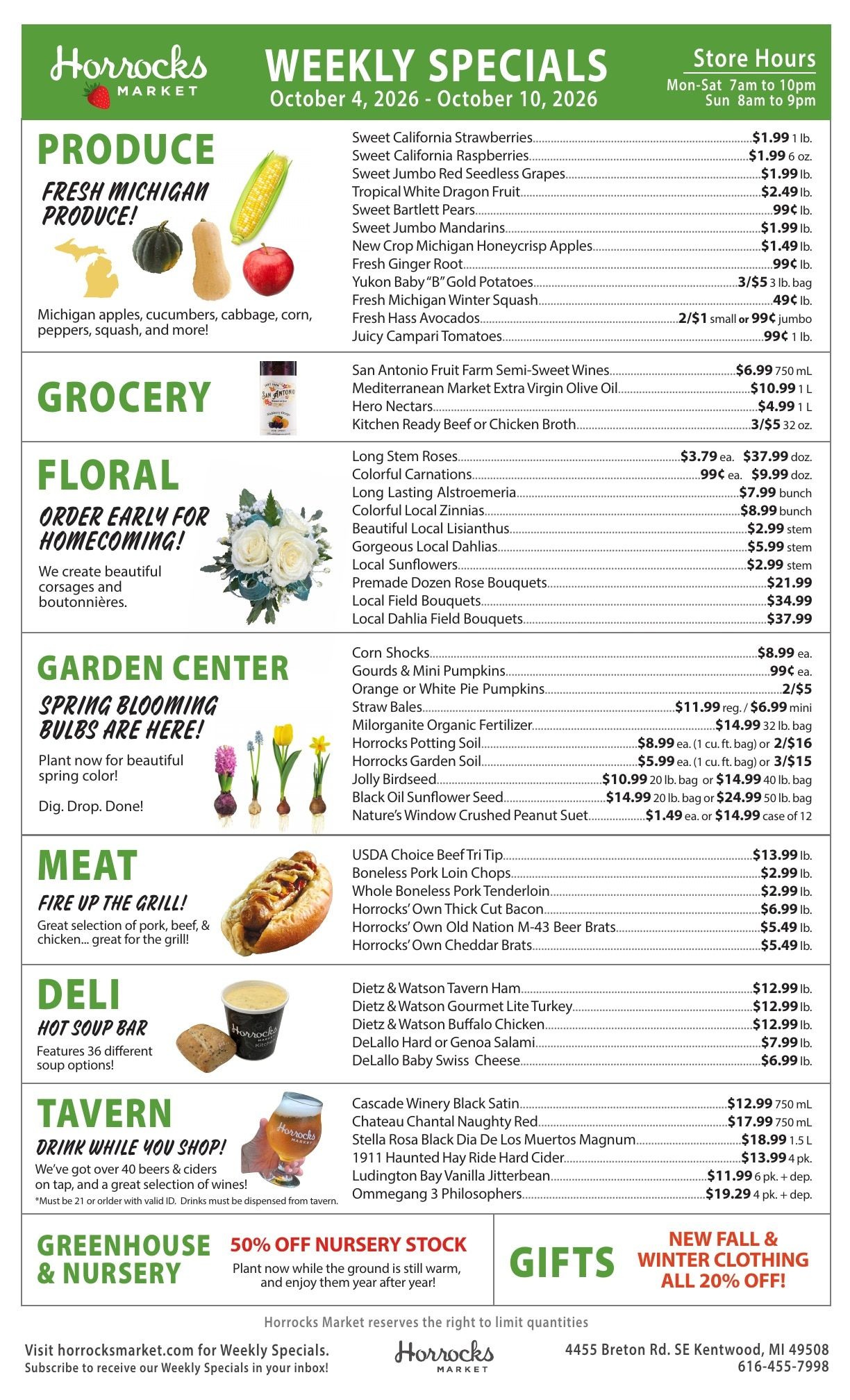Horrocks Market Weekly Ad October 4 - 10, 2026