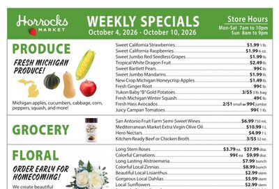 Horrocks Market Weekly Ad October 4 - 10, 2026