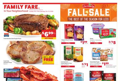 Family Fare (Council Bluffs Area, IA) Weekly Ad October 4 - 10, 2026