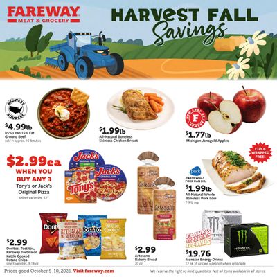 Fareway (Sioux Falls Area, SD) Weekly Ad October 5 - 10, 2026