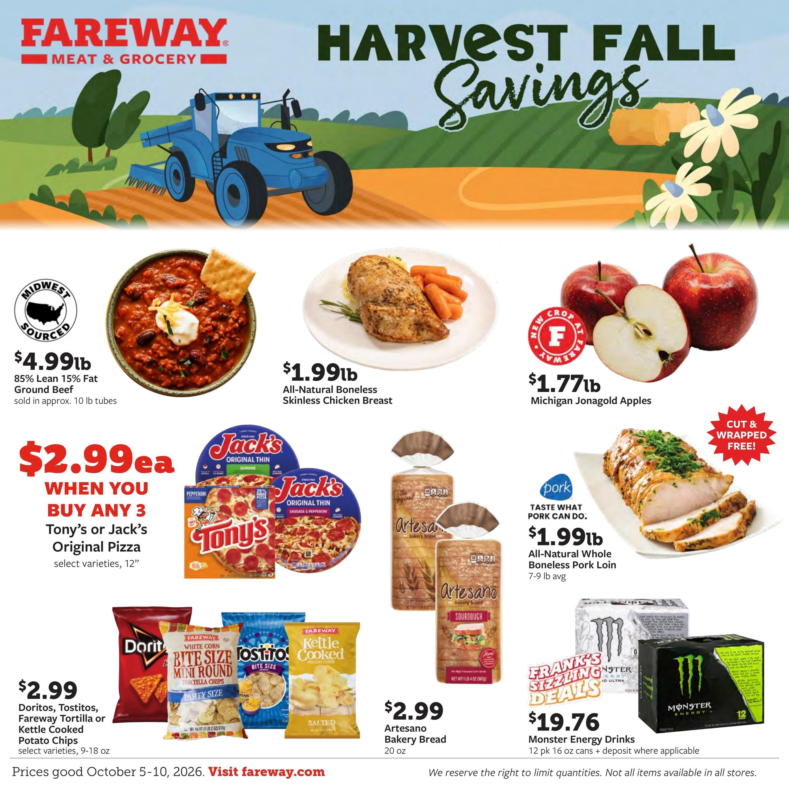 Fareway (Cedar Falls Area, IA) Weekly Ad October 5 - 10, 2026