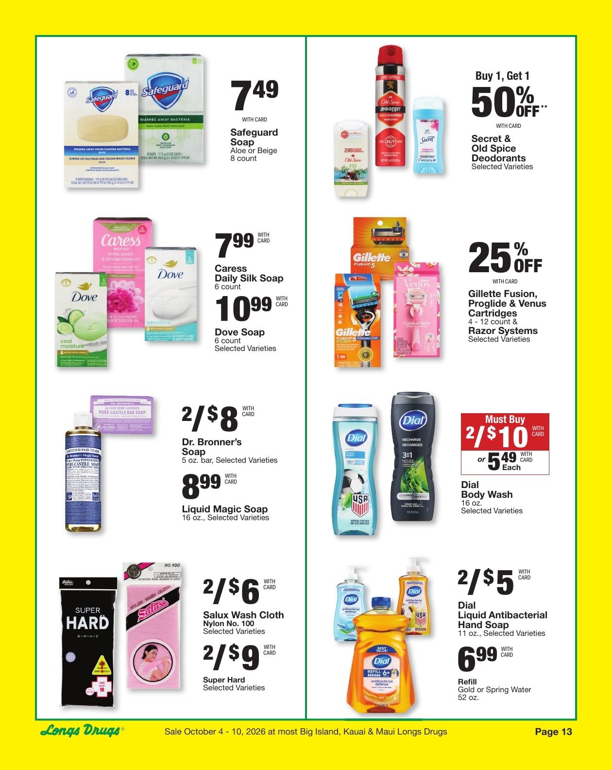 Longs Drugs Big Island Weekly Ad October 4 - 10, 2026