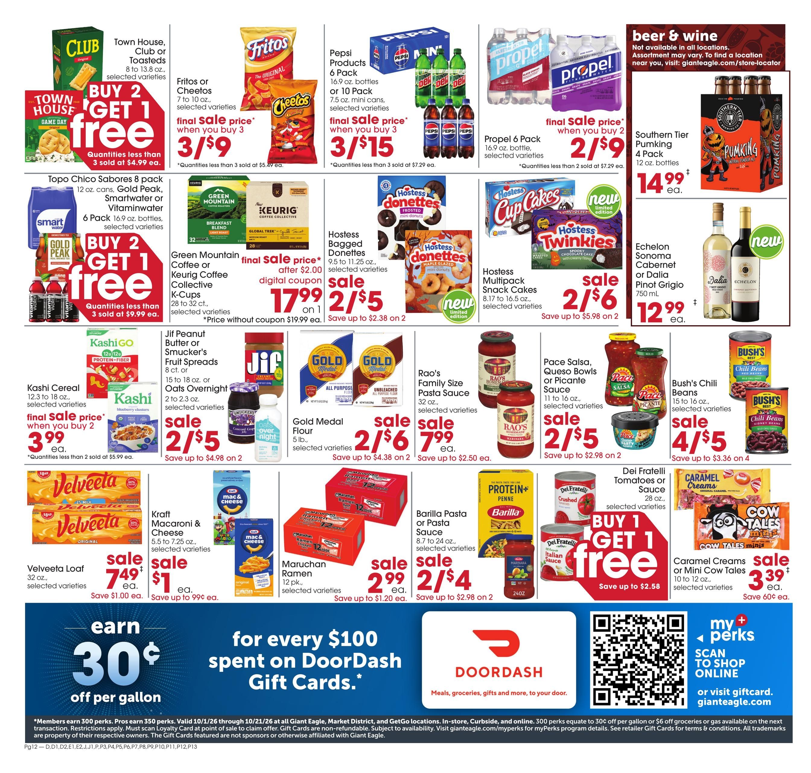 Giant Eagle (Centerville Area, PA) Weekly Ad October 1 - 7, 2026