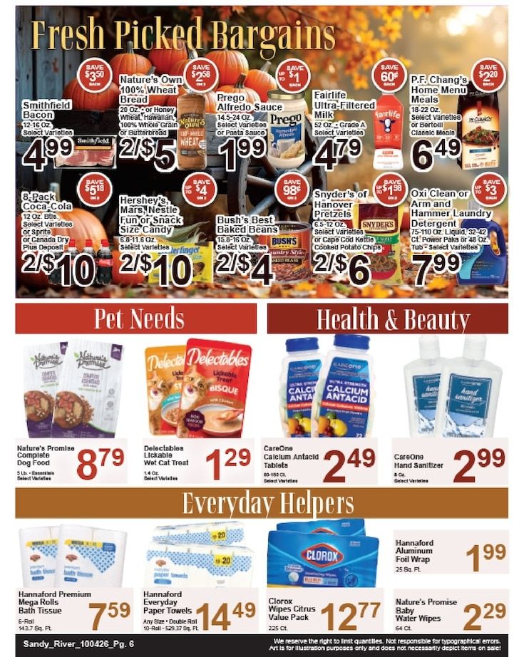 Sandy River Shop 'n Save Weekly Ad October 4 - 10, 2026