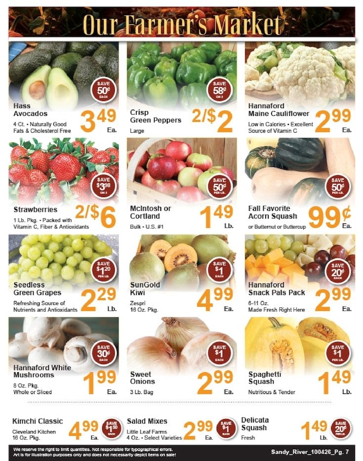 Sandy River Shop 'n Save Weekly Ad October 4 - 10, 2026