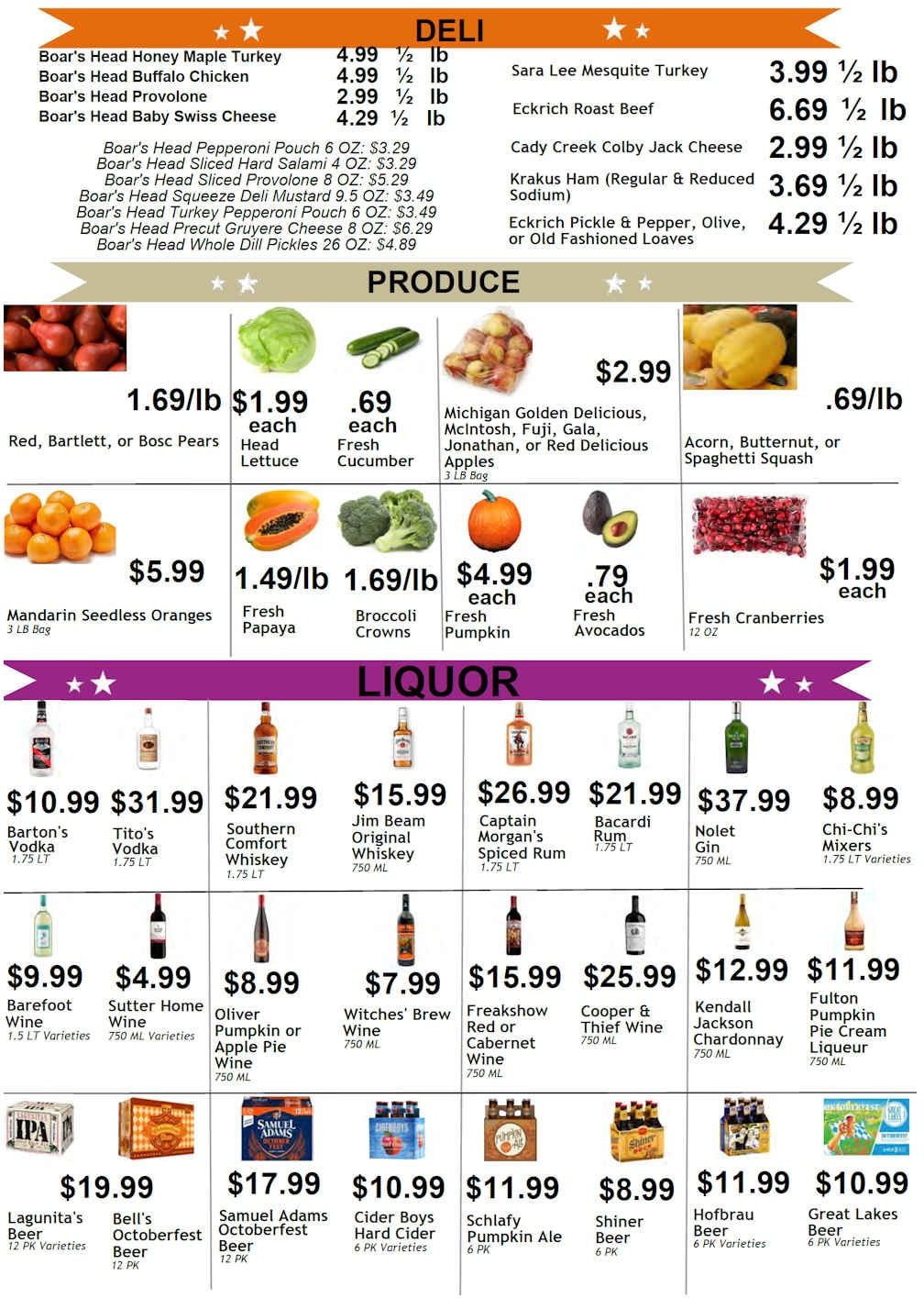 Art's Food Market Weekly Ad October 5 - 11, 2026