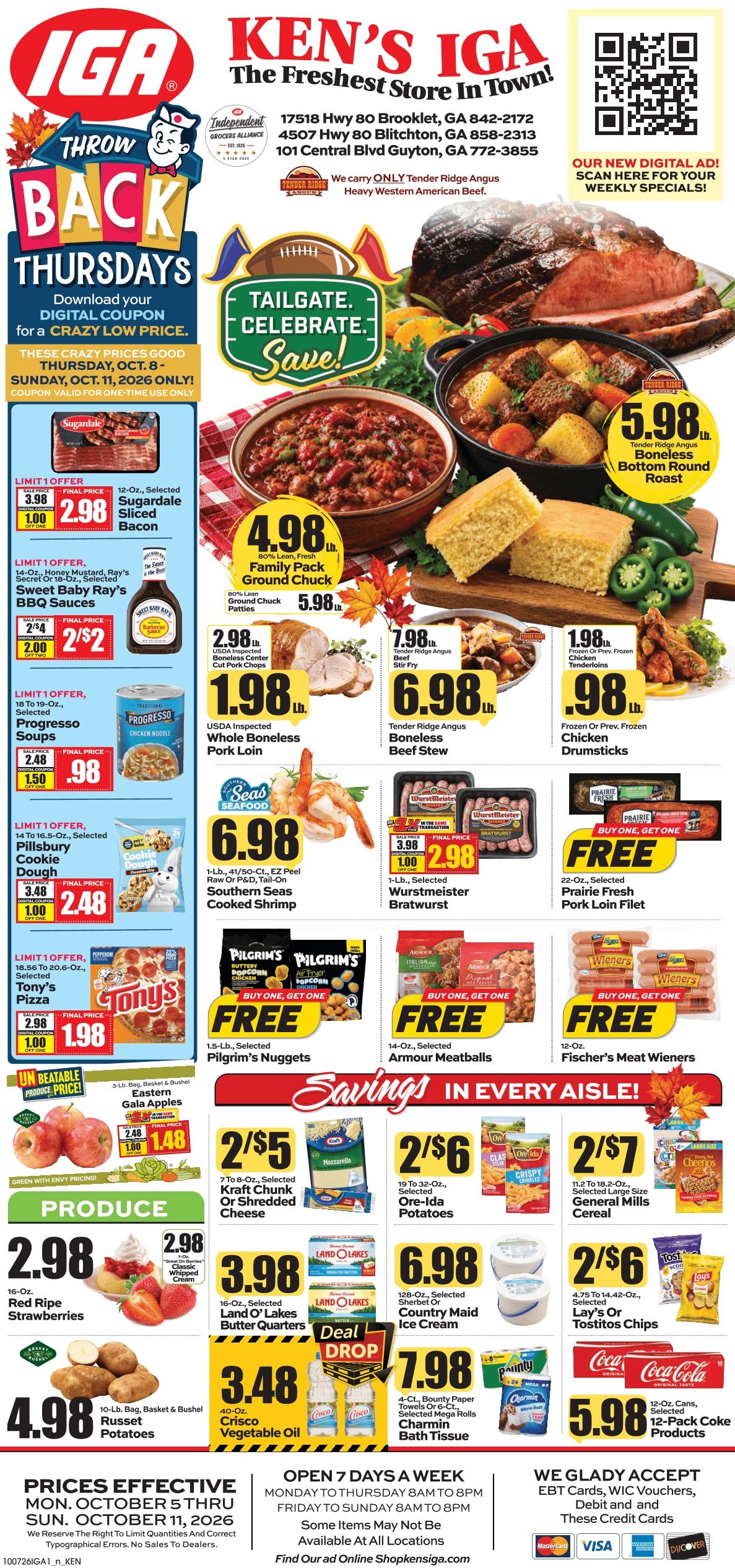 Ken's IGA Weekly Ad October 5 - 11, 2026
