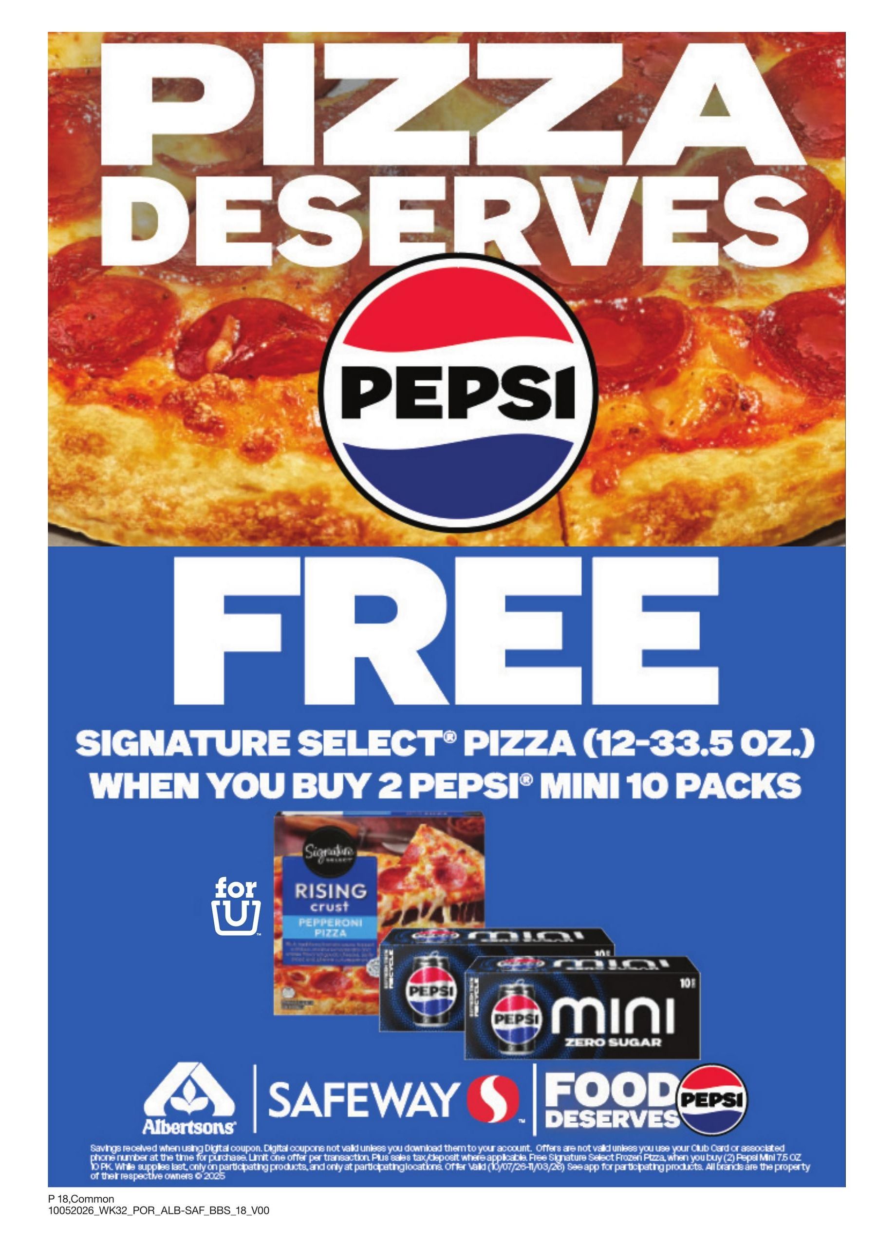 Albertsons (Alvadore Area, OR) Big Book of Savings Weekly Ad October 5 - November 1, 2026