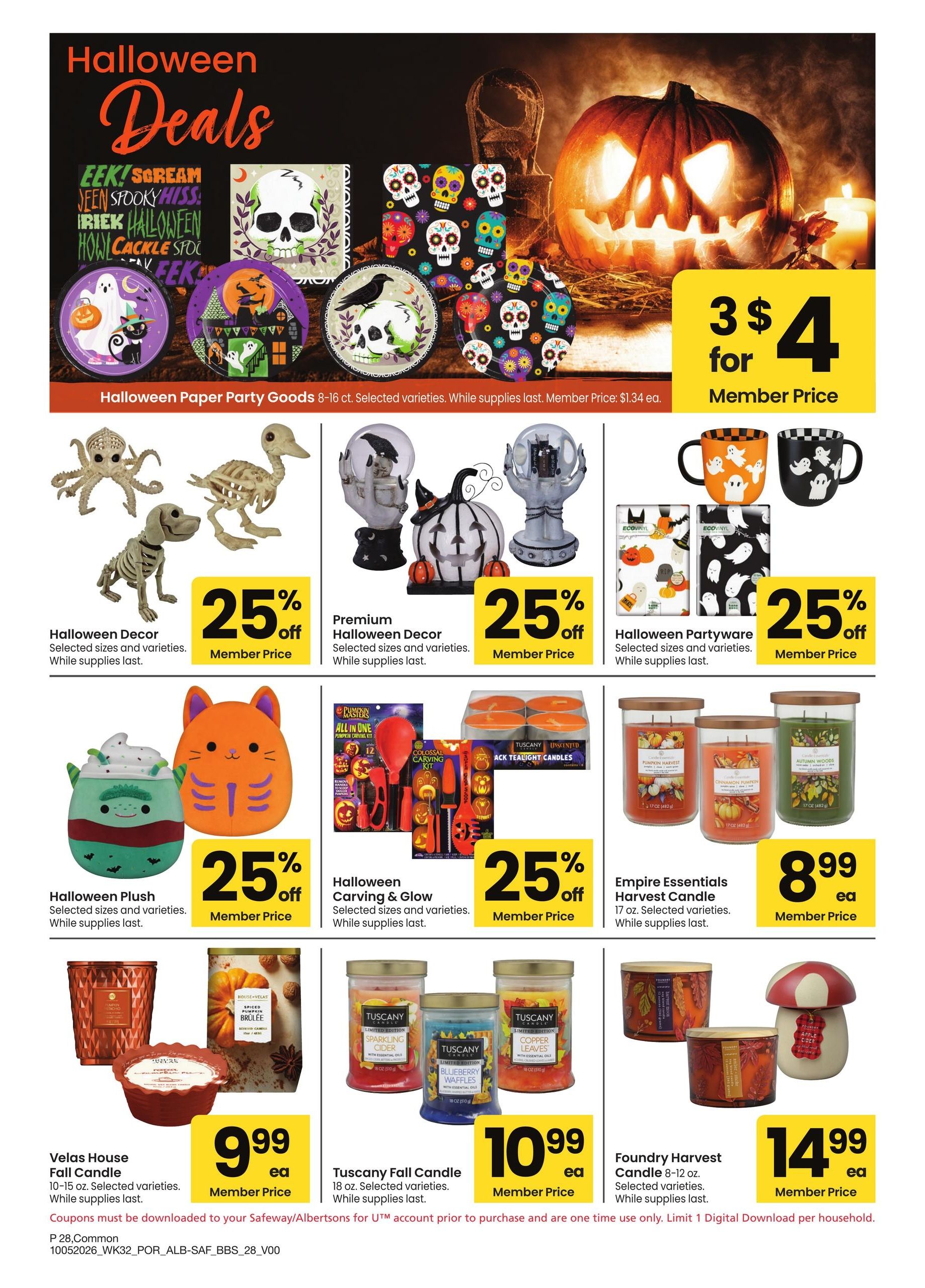 Albertsons (Alvadore Area, OR) Big Book of Savings Weekly Ad October 5 - November 1, 2026