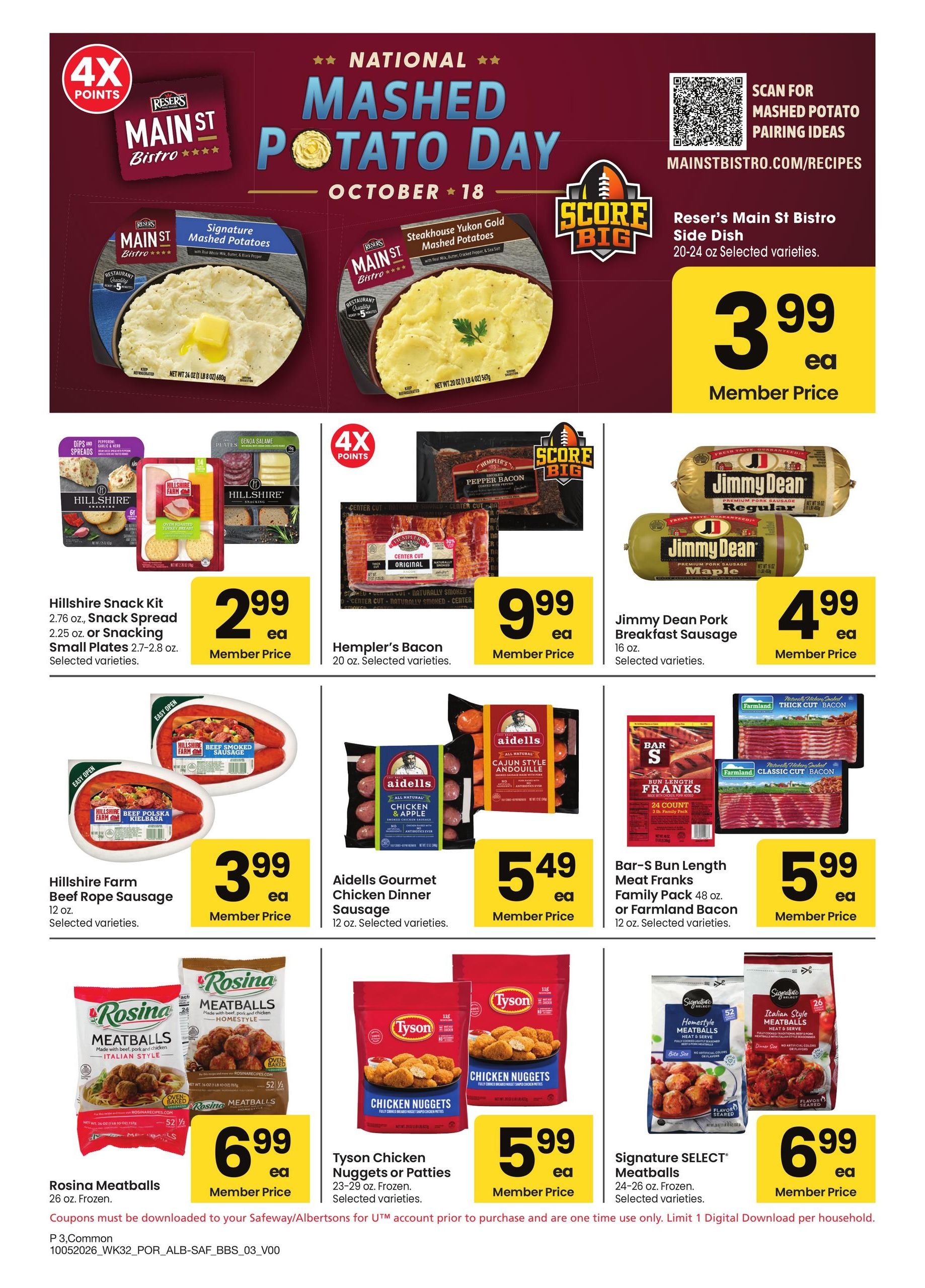 Albertsons (Alvadore Area, OR) Big Book of Savings Weekly Ad October 5 - November 1, 2026