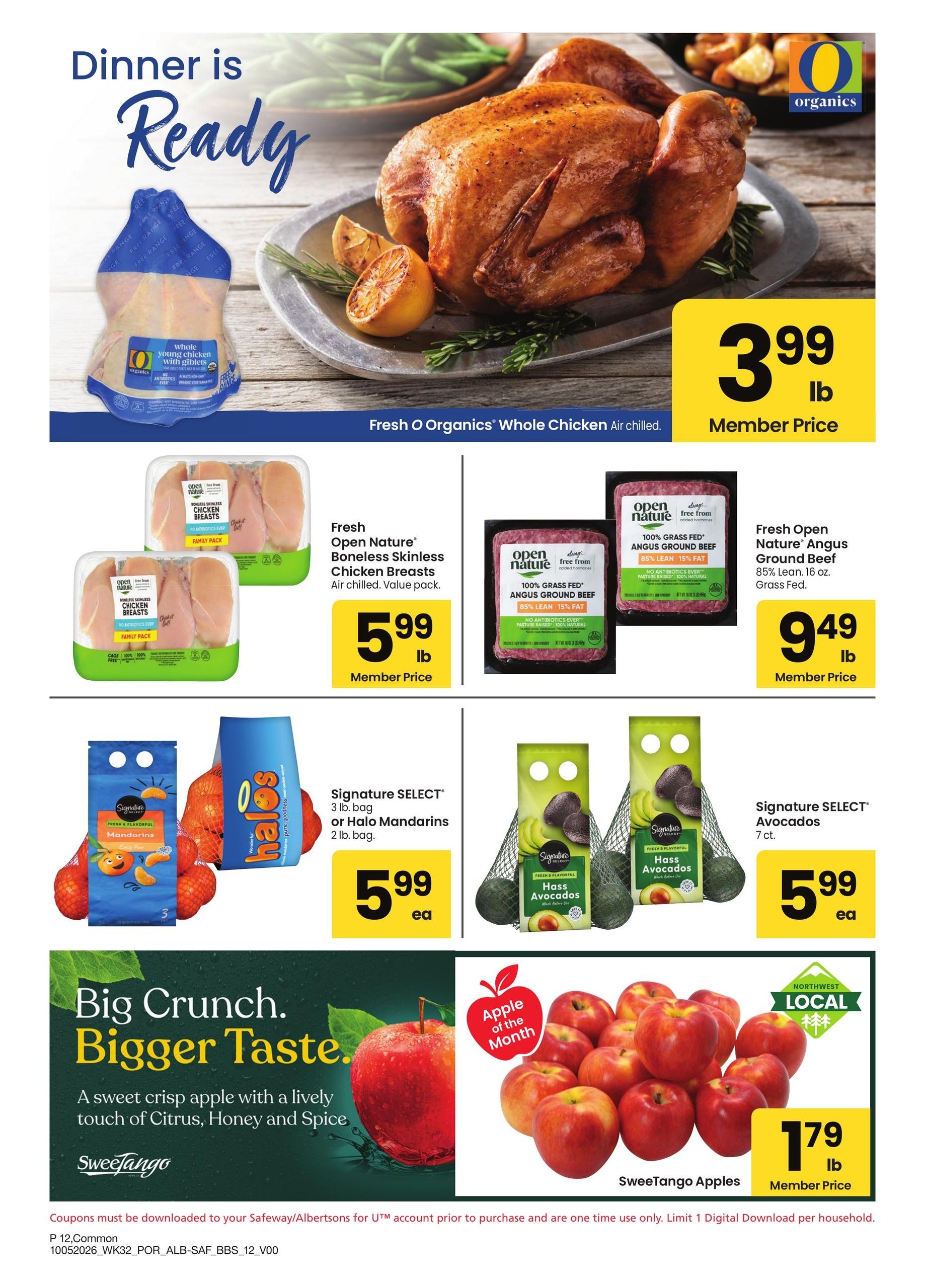 Safeway (Dorris Area, CA) Big Book of Savings Weekly Ad October 5 - November 1, 2026