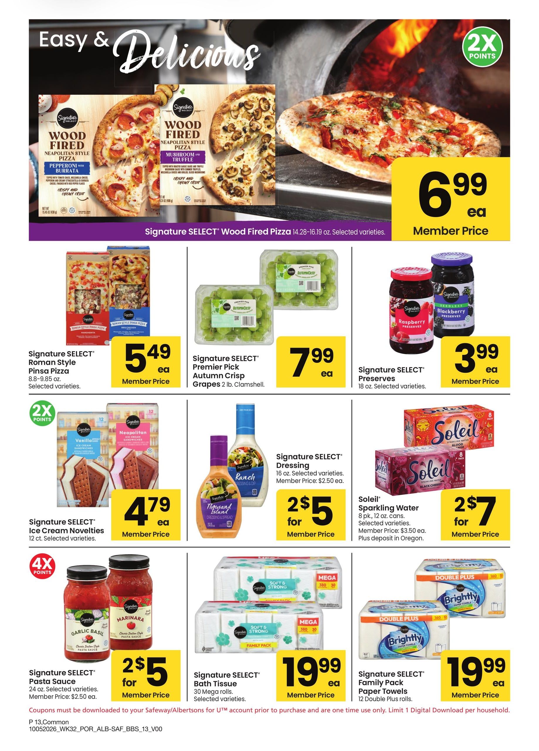 Safeway (Dorris Area, CA) Big Book of Savings Weekly Ad October 5 - November 1, 2026