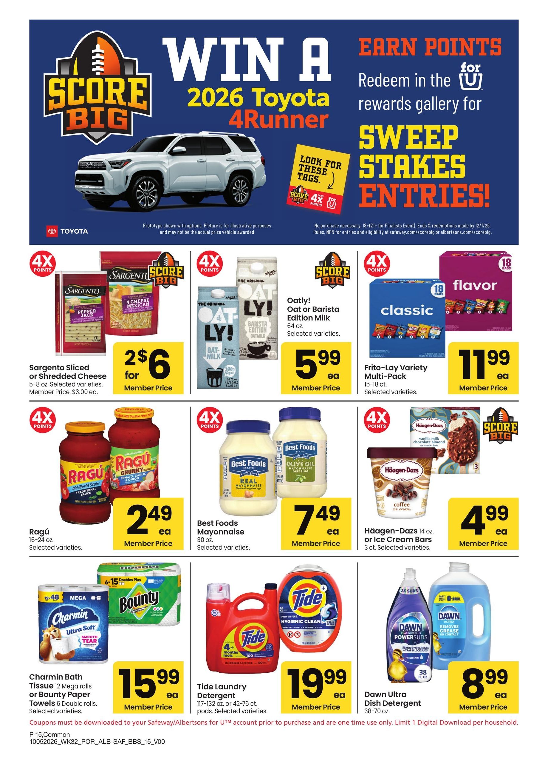 Safeway (Dorris Area, CA) Big Book of Savings Weekly Ad October 5 - November 1, 2026