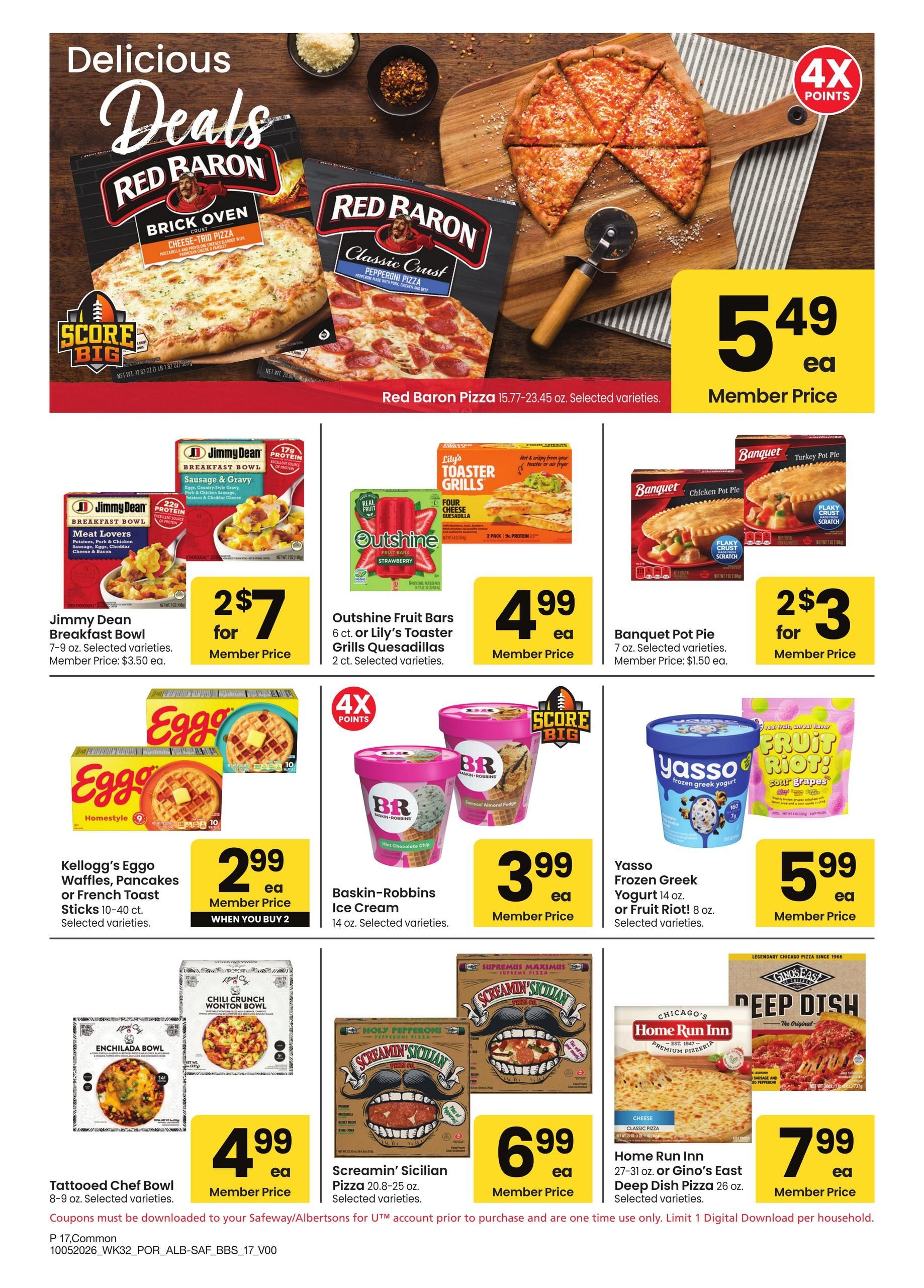 Safeway (Dorris Area, CA) Big Book of Savings Weekly Ad October 5 - November 1, 2026