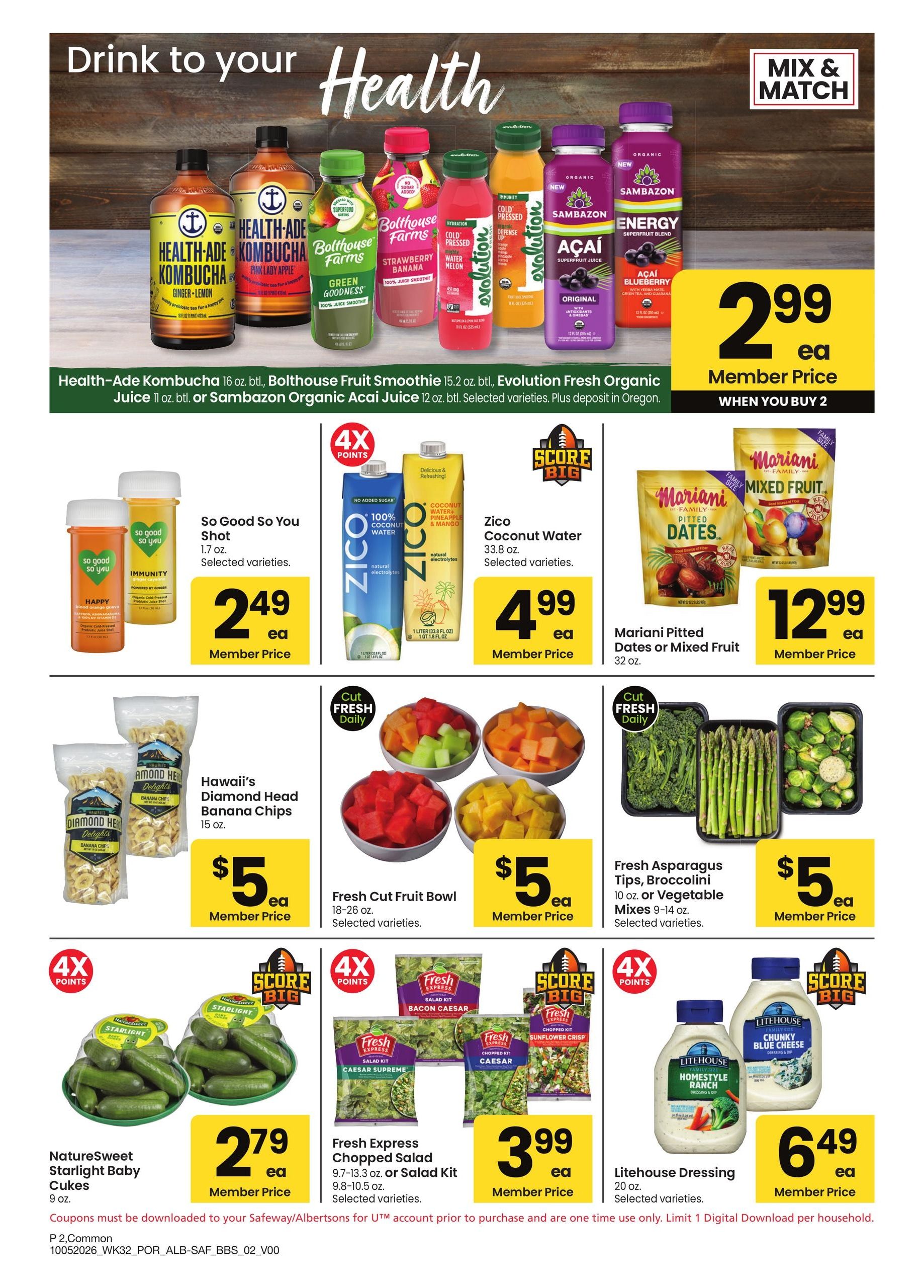 Safeway (Dorris Area, CA) Big Book of Savings Weekly Ad October 5 - November 1, 2026
