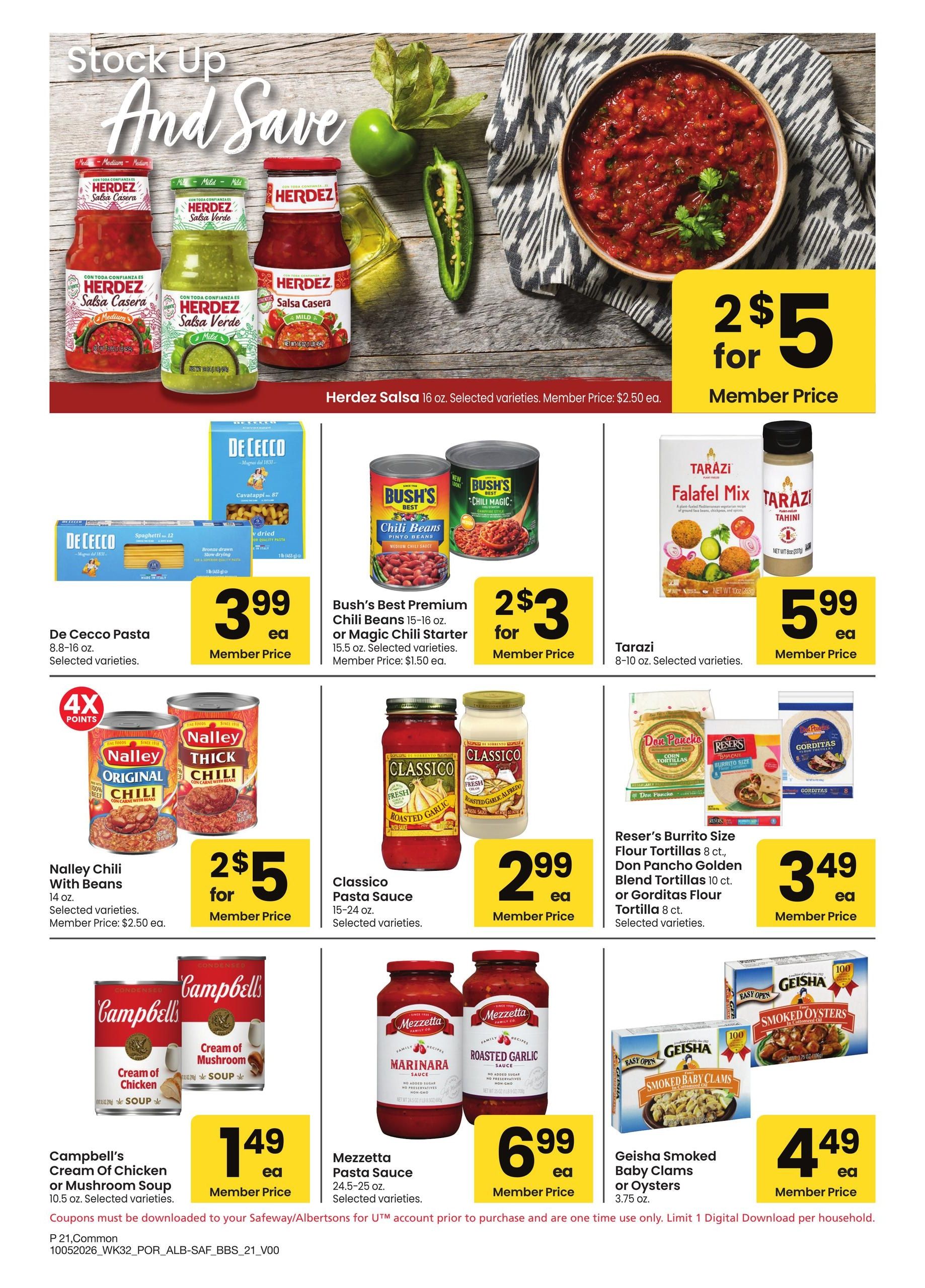 Safeway (Dorris Area, CA) Big Book of Savings Weekly Ad October 5 - November 1, 2026