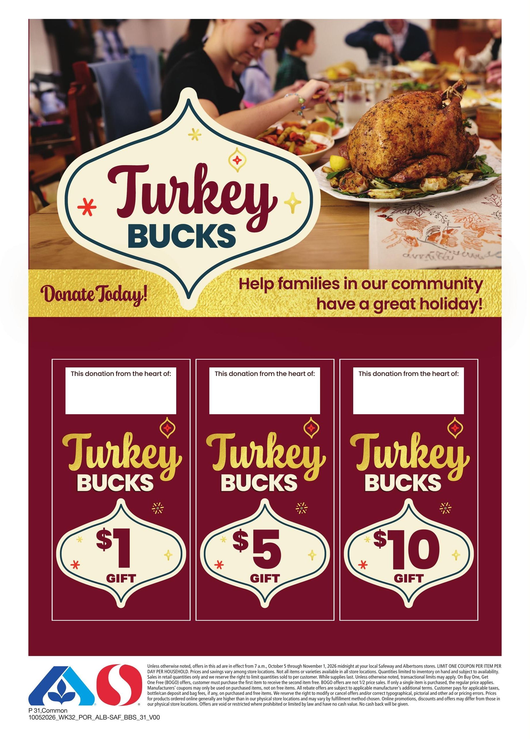 Safeway (Dorris Area, CA) Big Book of Savings Weekly Ad October 5 - November 1, 2026