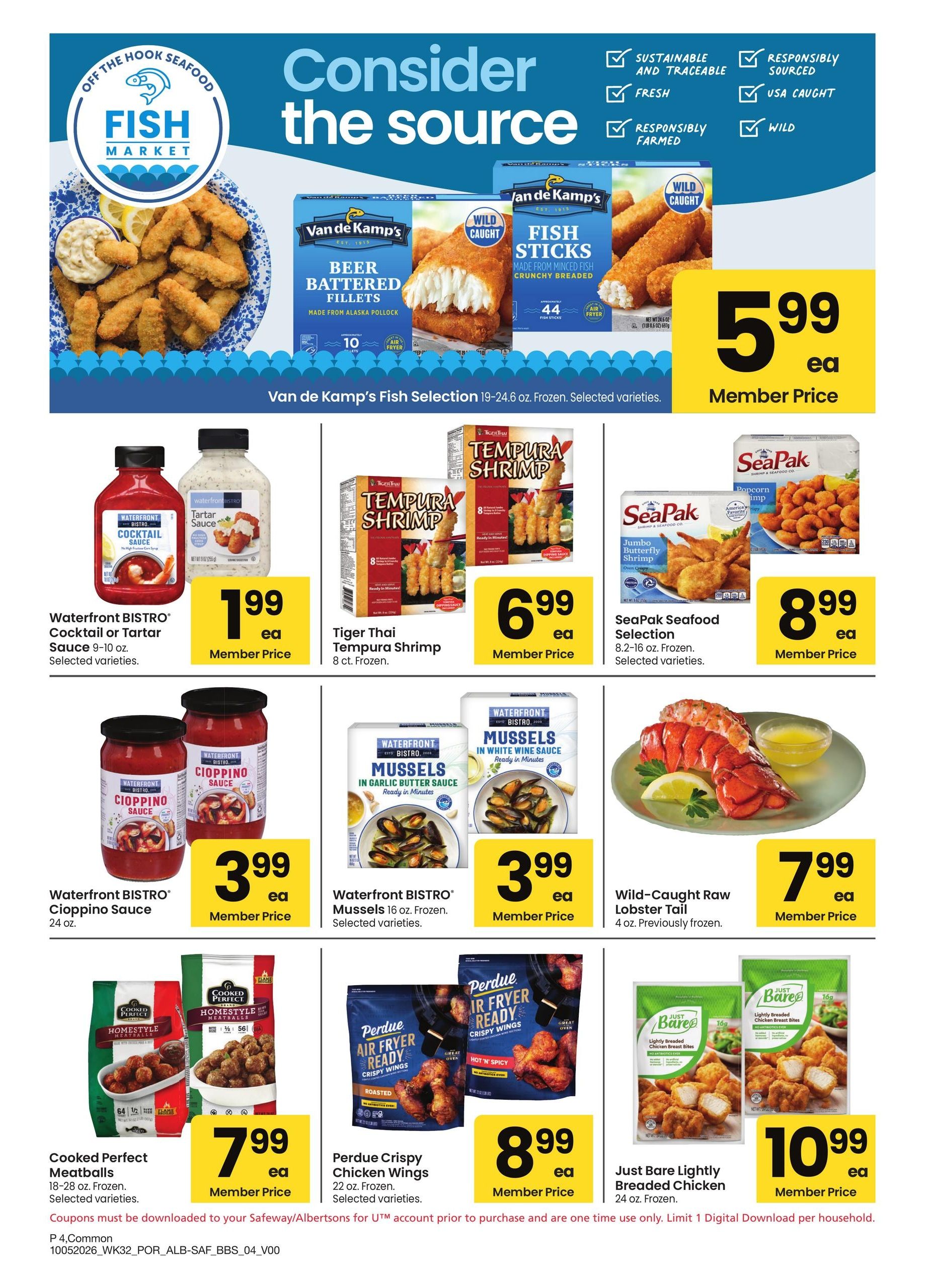 Safeway (Dorris Area, CA) Big Book of Savings Weekly Ad October 5 - November 1, 2026
