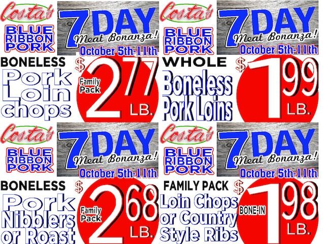Costa's Supermarket Weekly Ad October 5 - 11, 2026