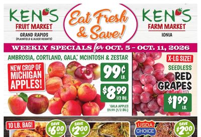 Ken's Fruit Market (Grand Rapids and Ionia, MI) Weekly Ad October 5 - 11, 2026