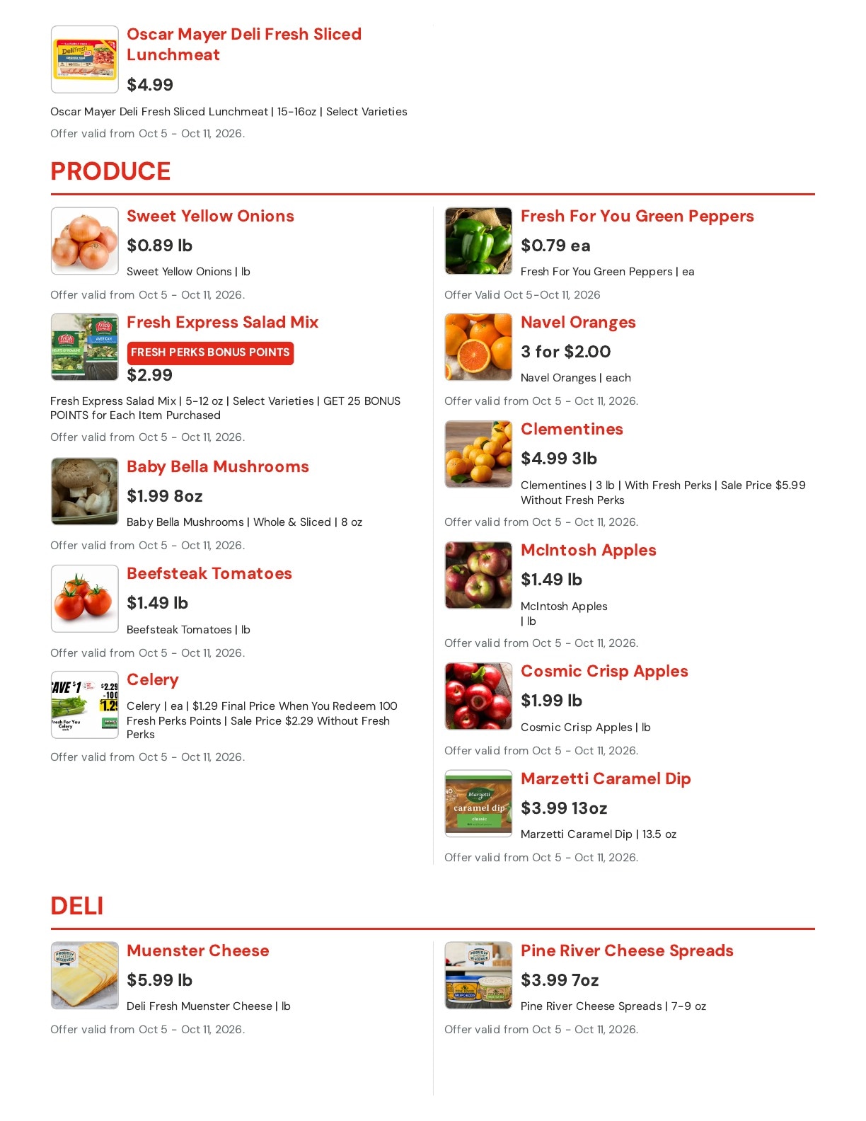 Hansen's IGA (Bangor, WI) Weekly Ad October 5 - 11, 2026
