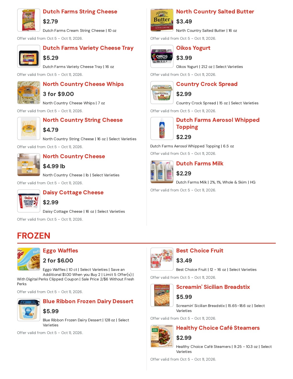 Hansen's IGA (Bangor, WI) Weekly Ad October 5 - 11, 2026
