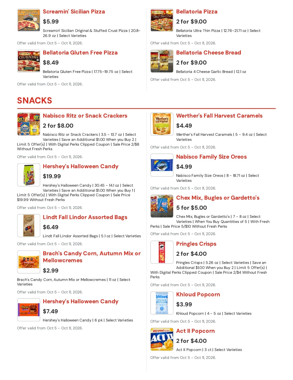 Hansen's IGA (Bangor, WI) Weekly Ad October 5 - 11, 2026