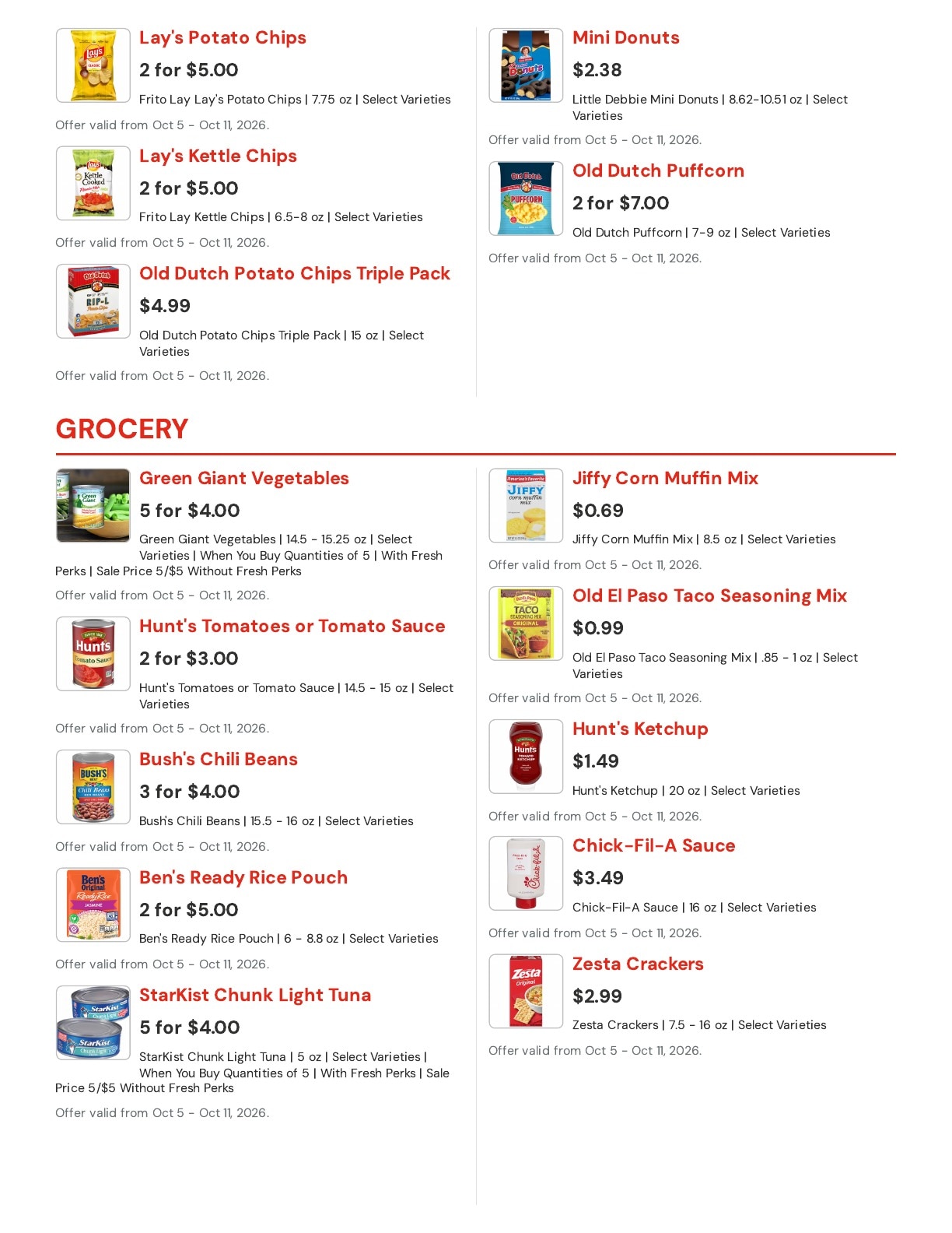 Hansen's IGA (Bangor, WI) Weekly Ad October 5 - 11, 2026