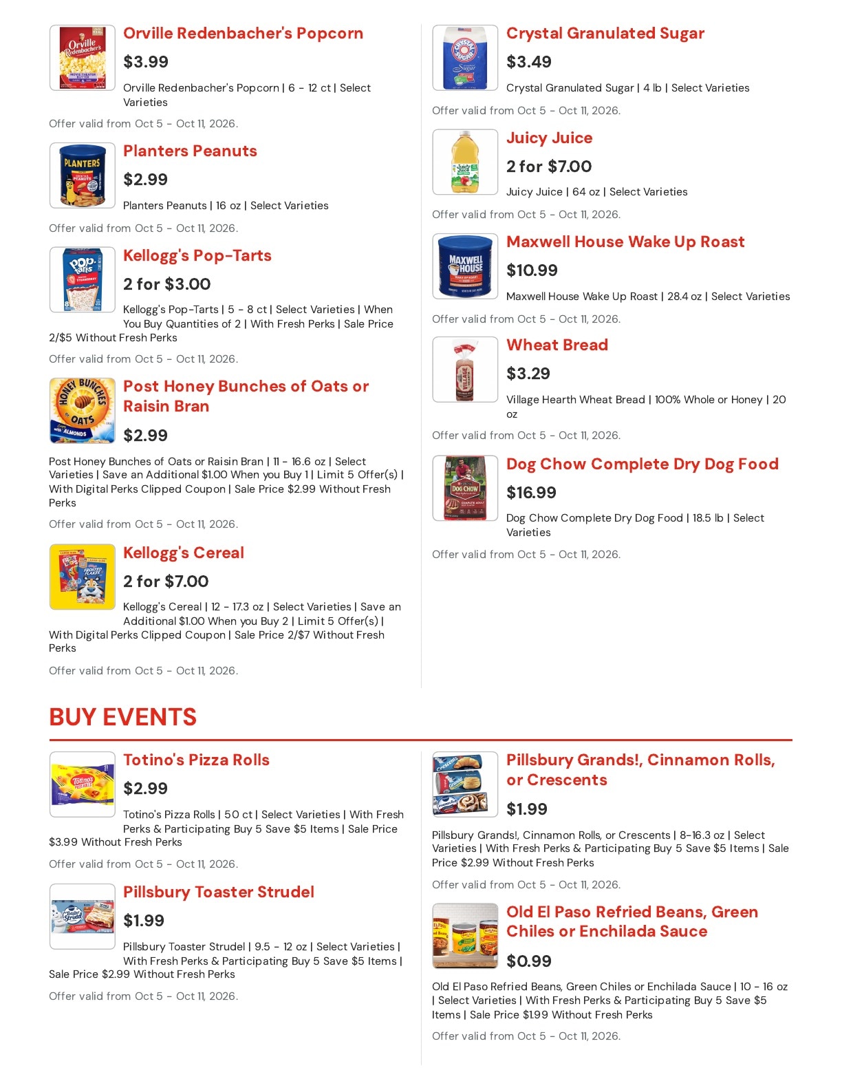 Hansen's IGA (Bangor, WI) Weekly Ad October 5 - 11, 2026
