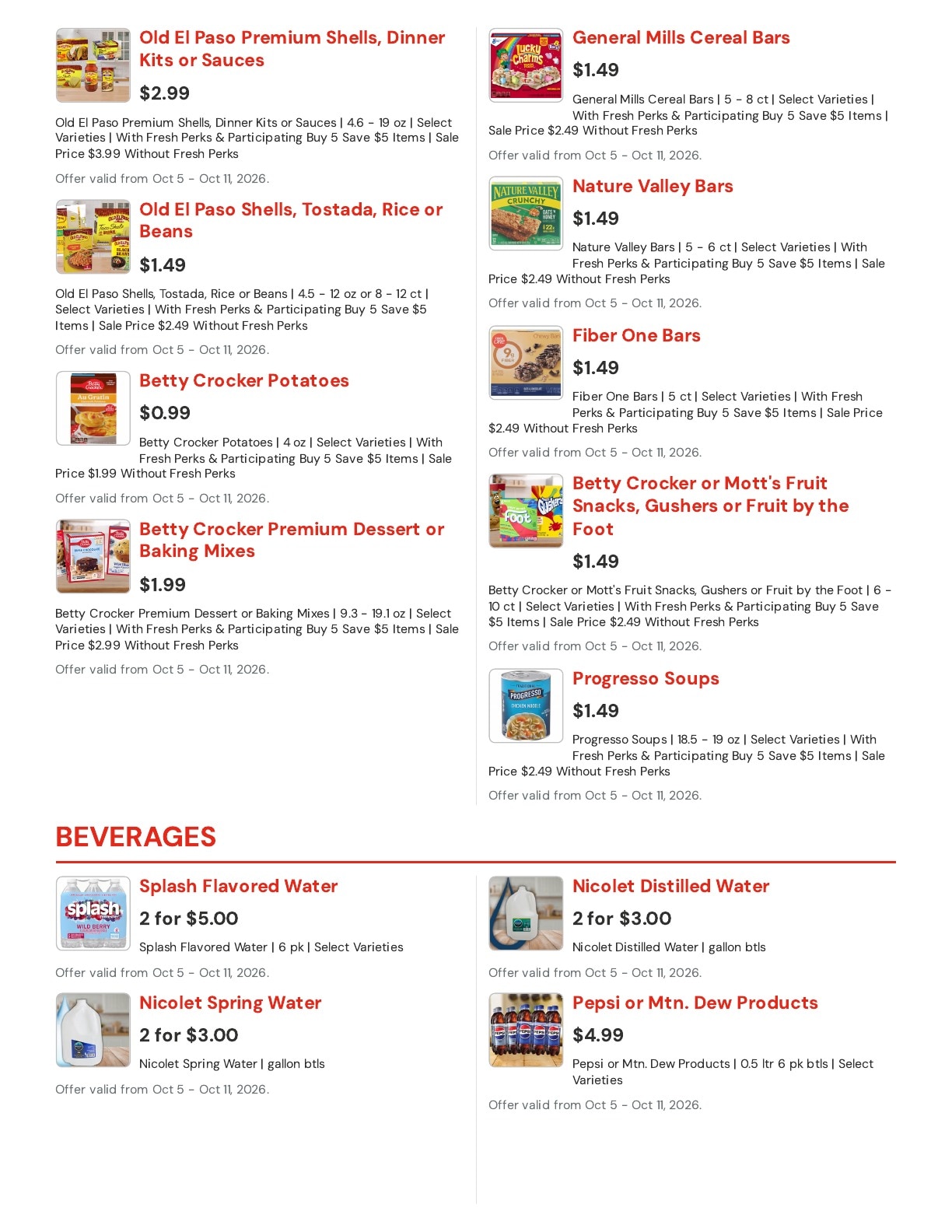 Hansen's IGA (Bangor, WI) Weekly Ad October 5 - 11, 2026