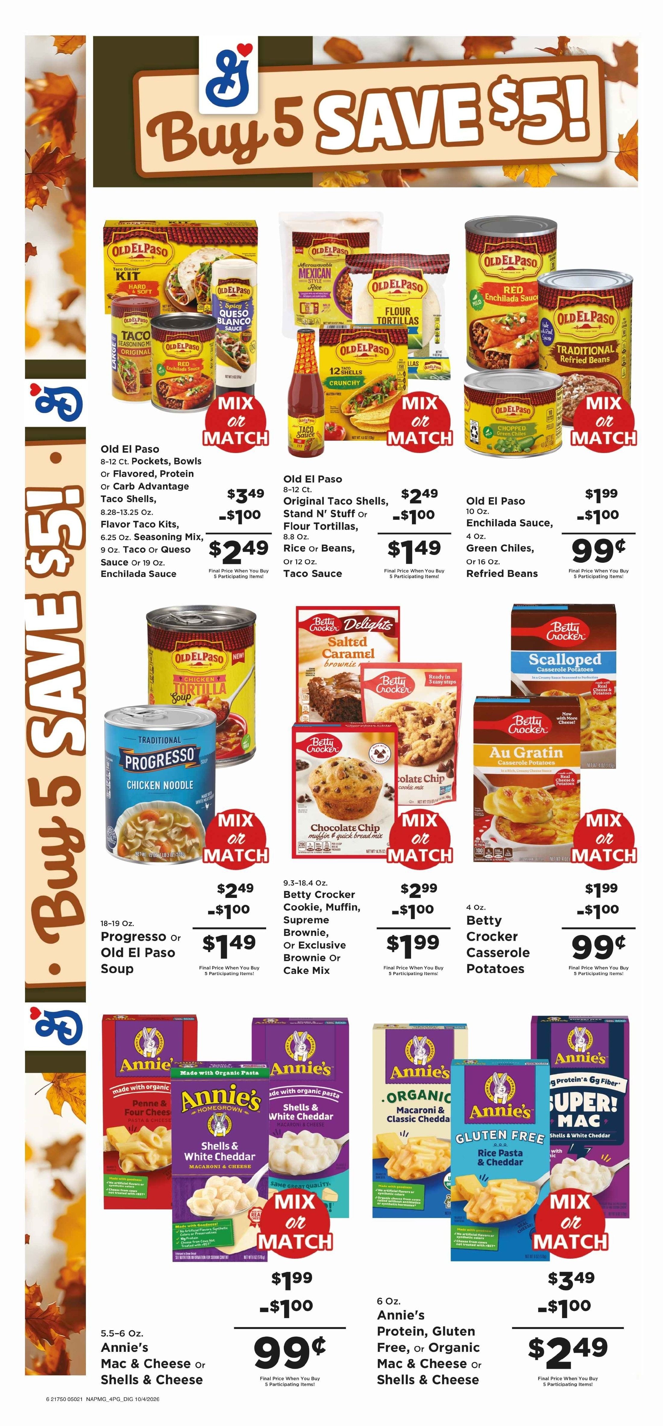 Chappell's Hometown Foods Weekly Ad October 5 - 11, 2026