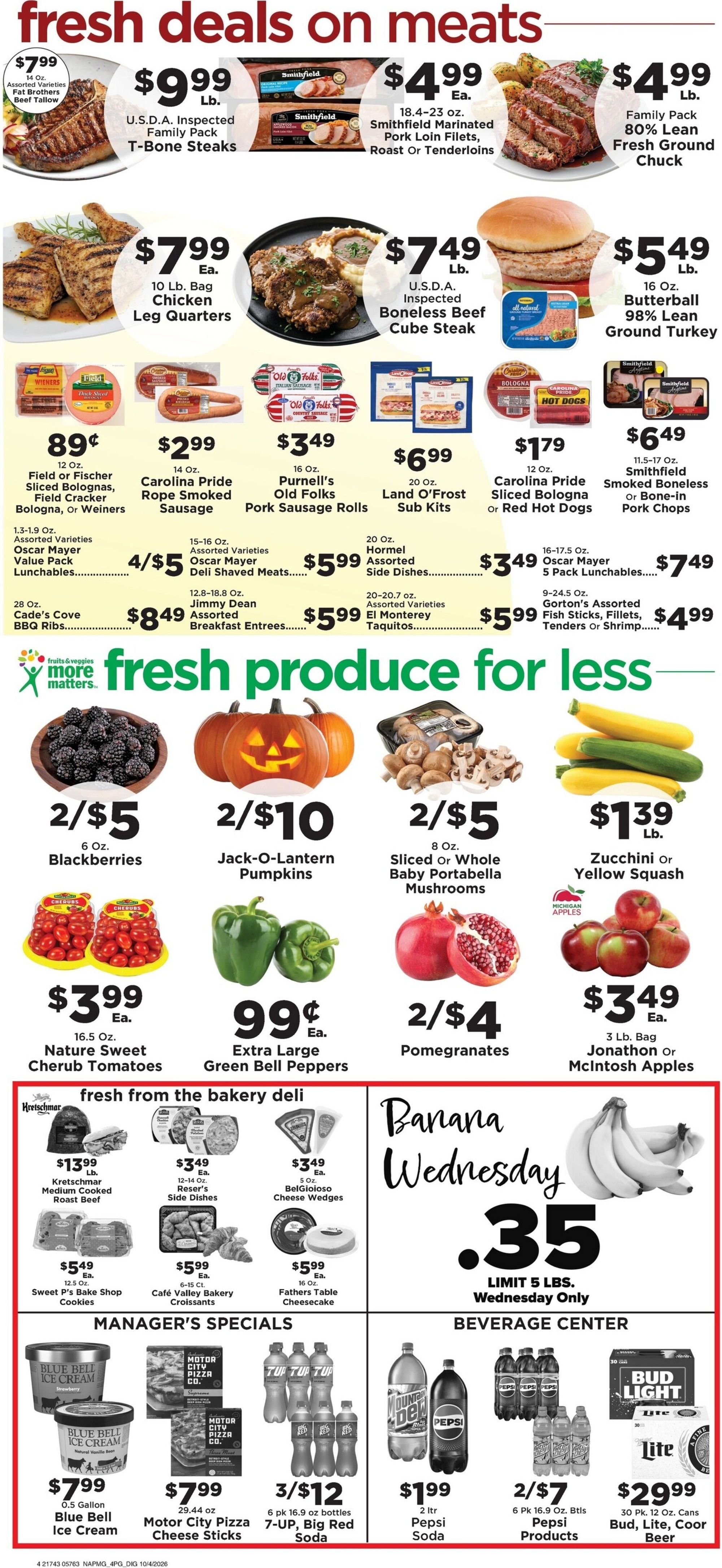 Taylorsville Country Mart Weekly Ad October 5 - 11, 2026