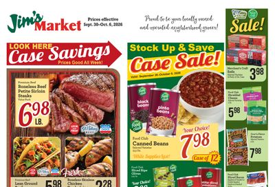 Jim's Market (12350 Northwest Main Street, Suite 100, Banks, OR) Weekly Ad September 30 - October 6, 2026