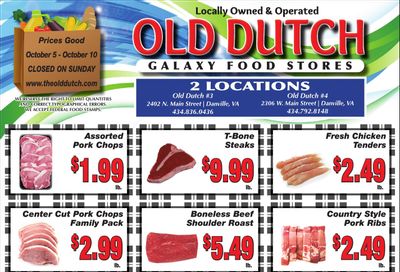 Old Dutch Supermarket Weekly Ad October 5 - 10, 2026