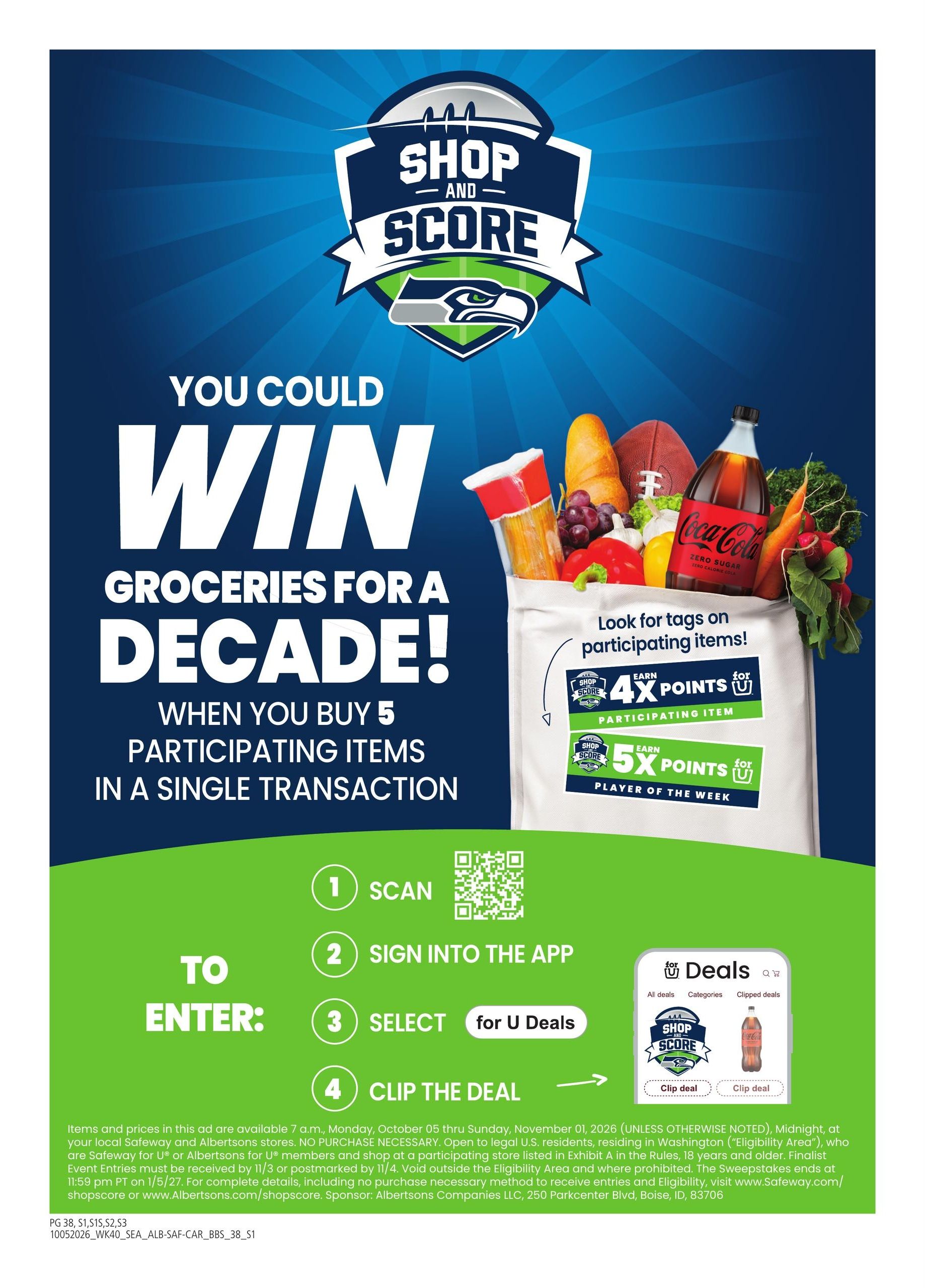 Albertsons (Moscow Area, ID) Big Book of Savings Weekly Ad October 5 - November 1, 2026