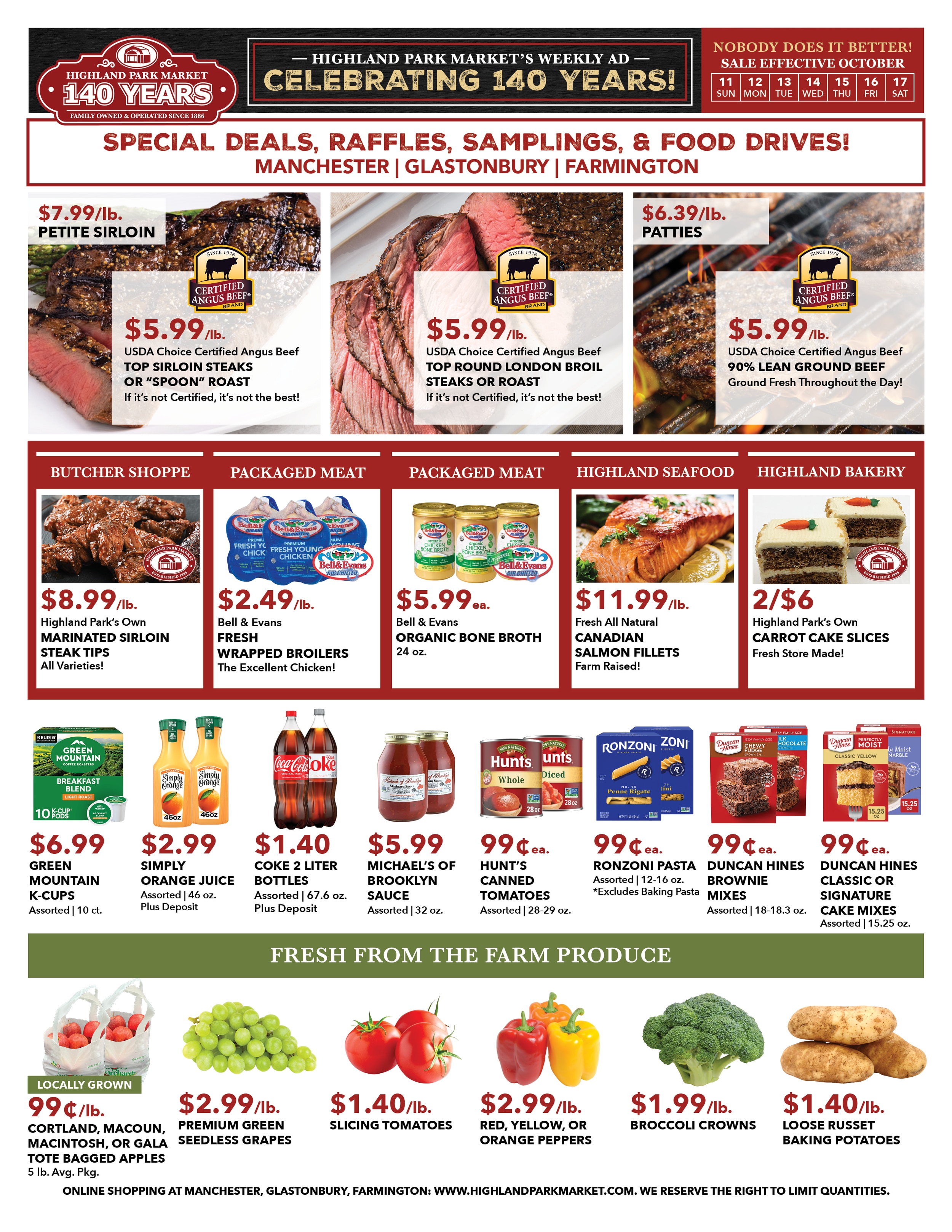 Highland Park Market Weekly Ad October 11 - 17, 2026