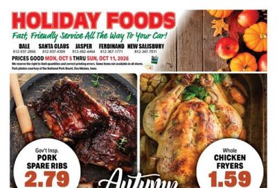 Holiday Foods Weekly Ad October 5 - 11, 2026