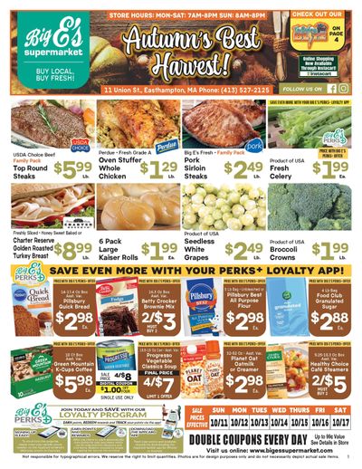 Big E's Supermarket Weekly Ad October 11 - 17, 2026