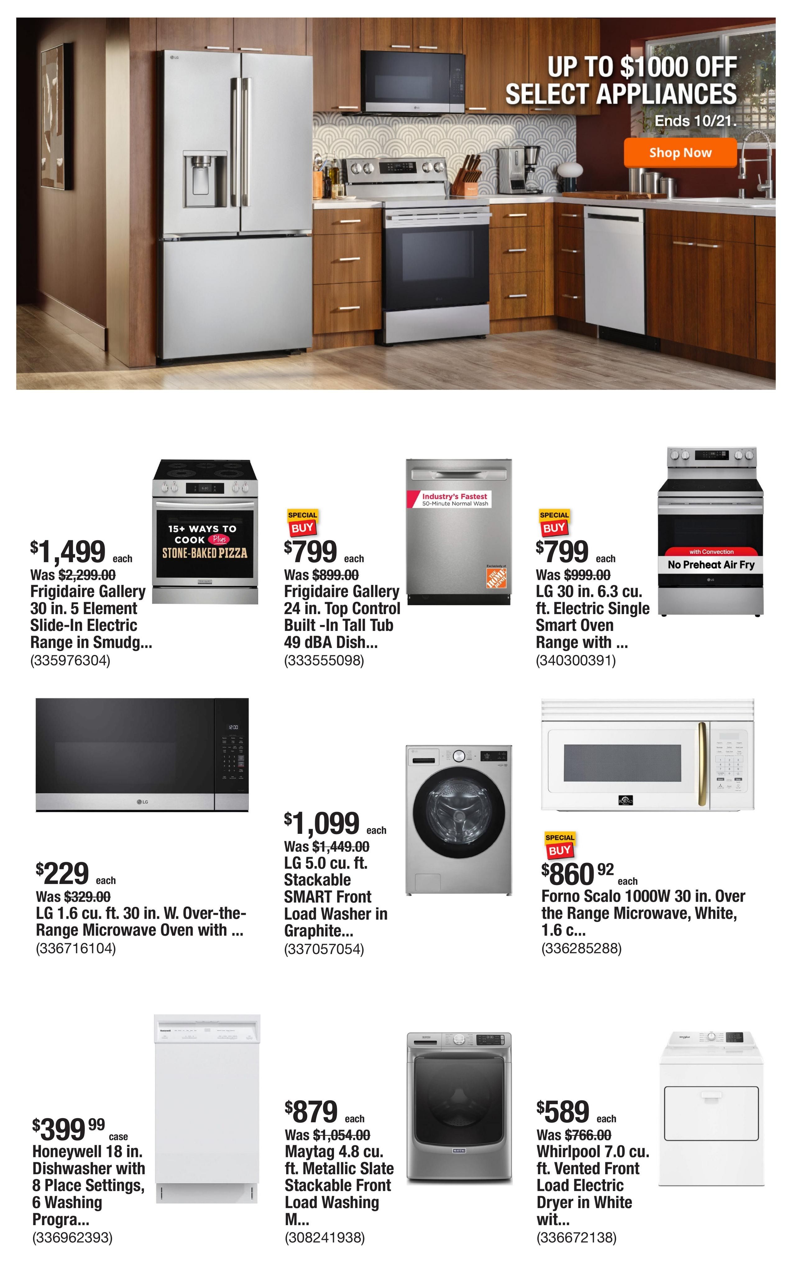 Home Depot (Copeville Area, TX) Weekly Ad October 1 - 8, 2026