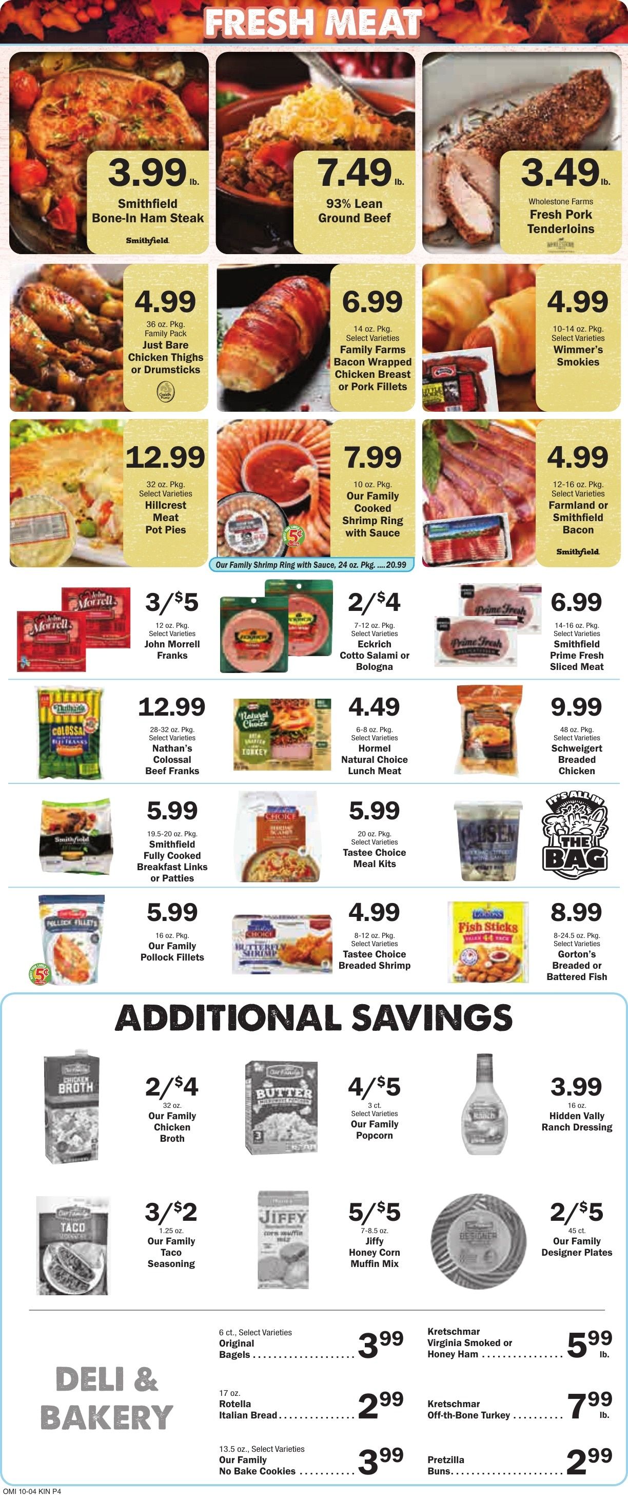 Kinsley Food Pride Weekly Ad October 7 - 13, 2026