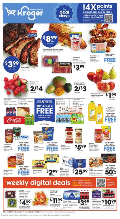 Kroger (Bell Buckle Area, TN) Weekly Ad September 30 - October 6, 2026