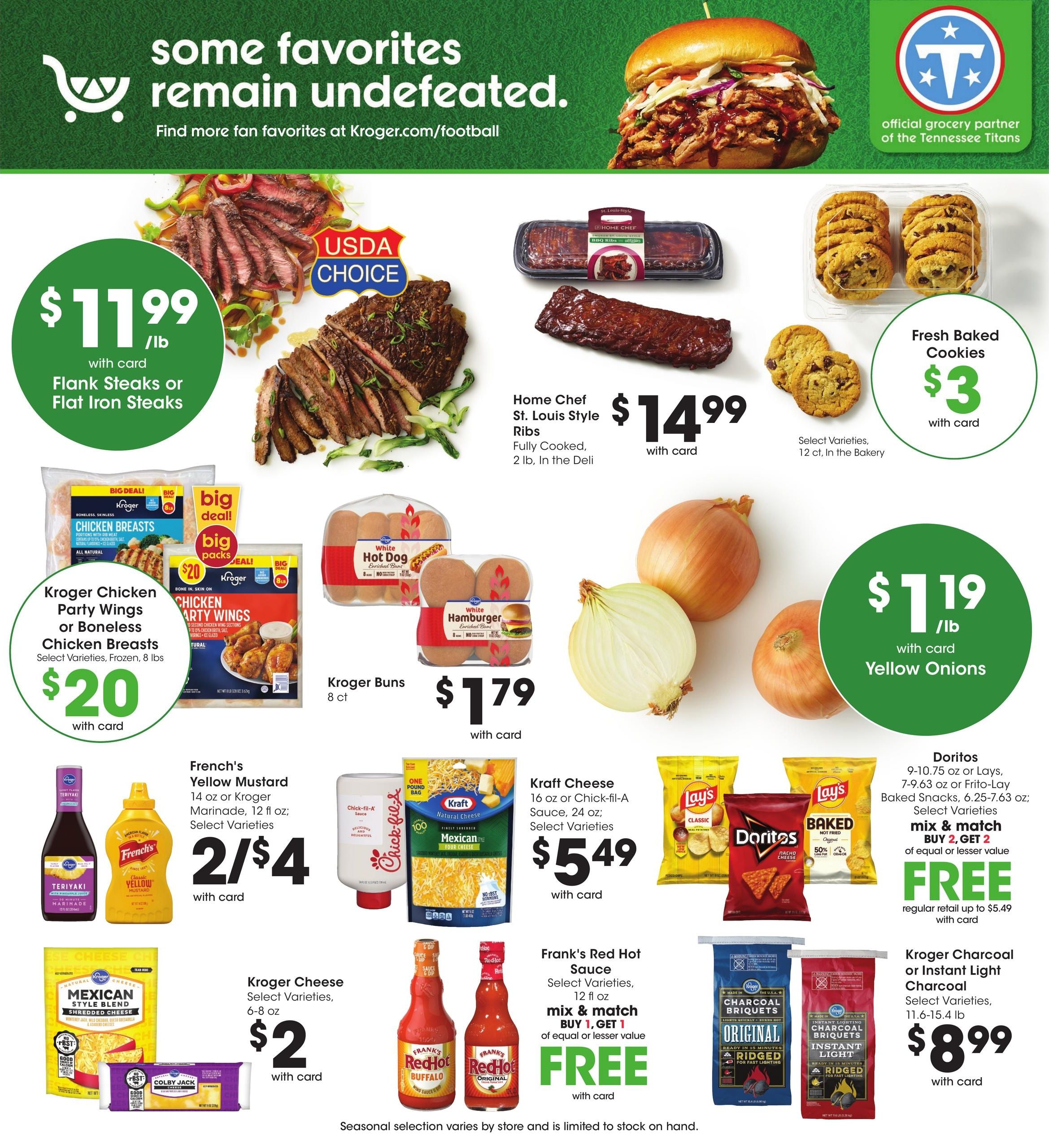 Kroger (Bell Buckle-Unionville Area, TN) Weekly Ad September 30 - October 6, 2026